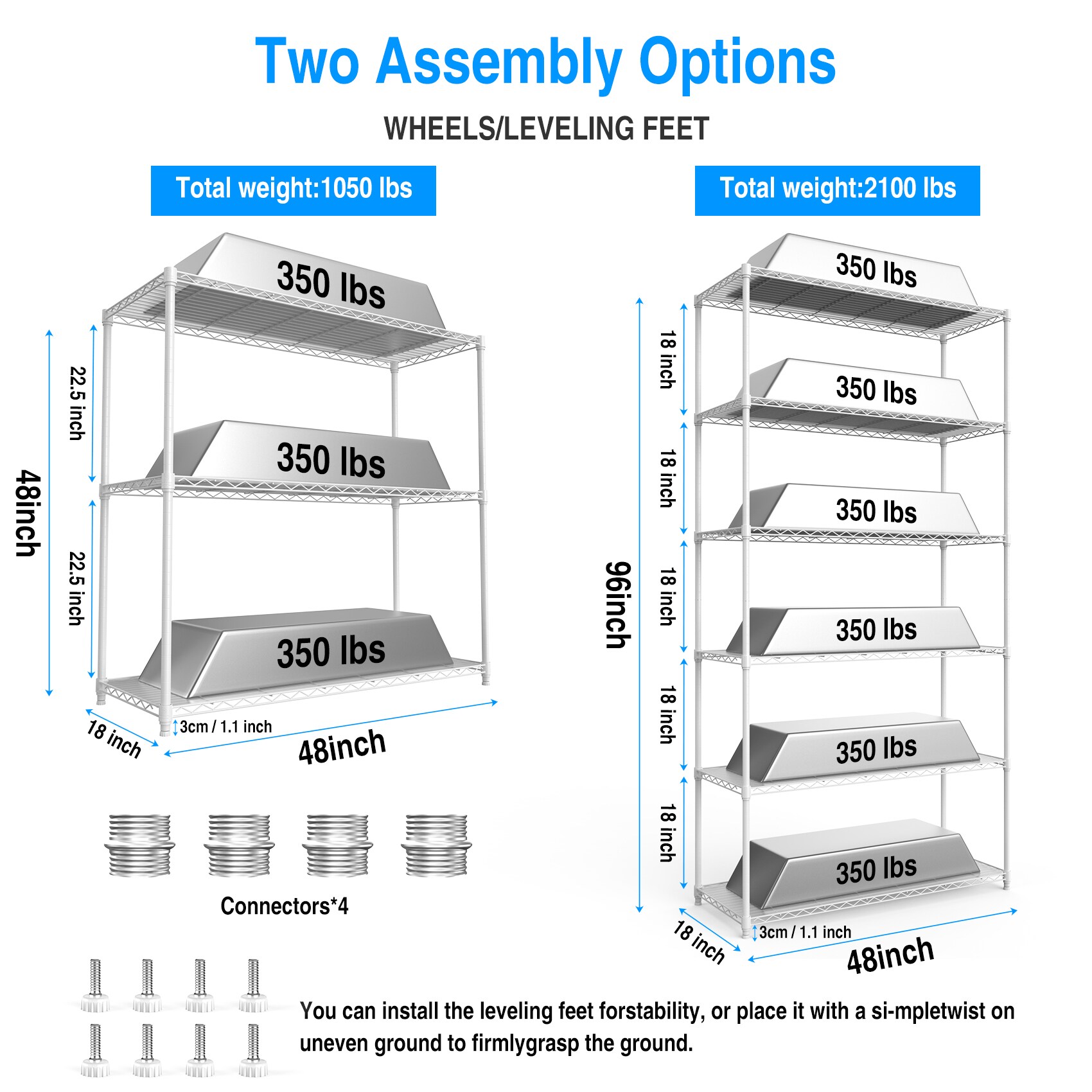 Siavonce FZ91054 Free-Standing-Shelving - View #3