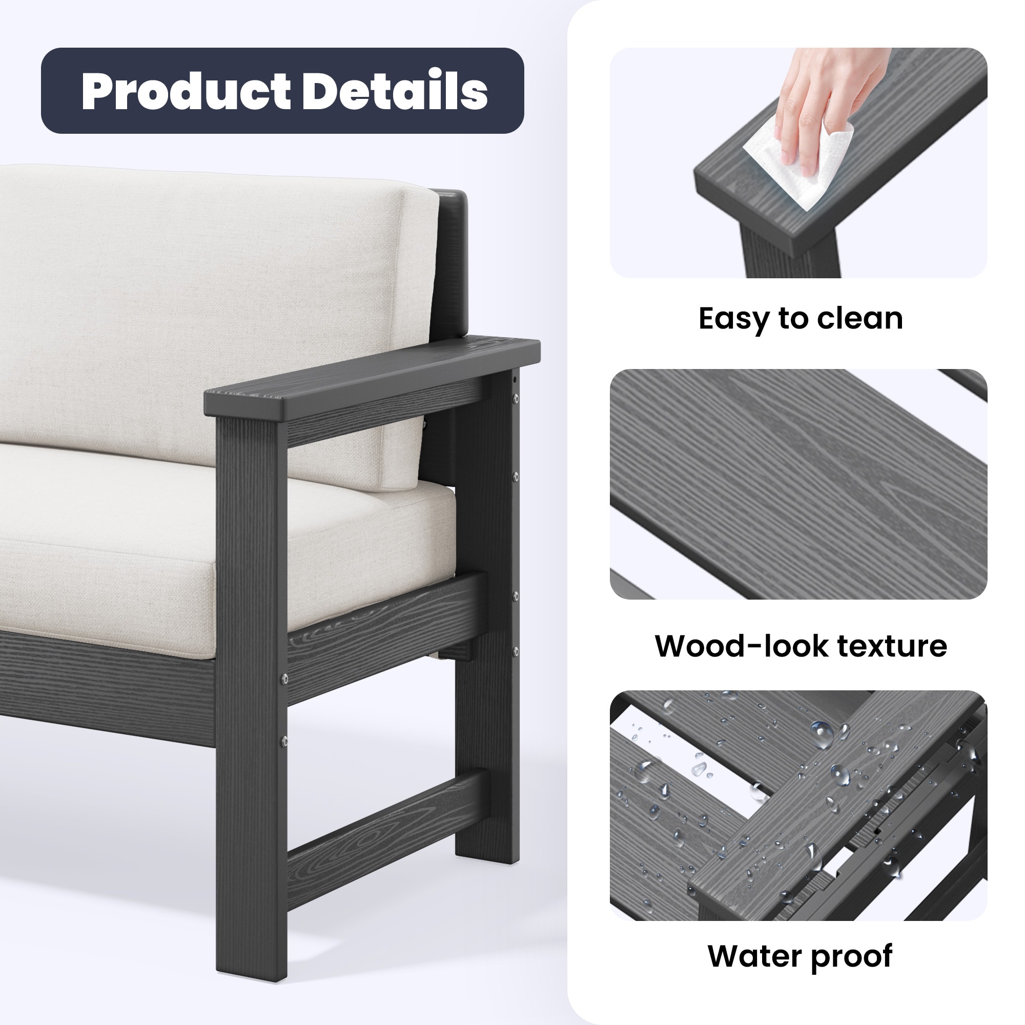 JEAREY PESFJJK-04-GK Patio-Sofas-Daybeds - View #4