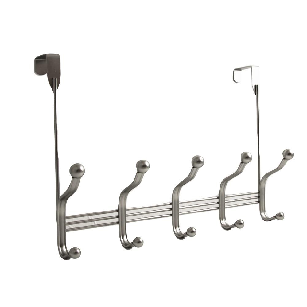 Hickory Hardware Flat Nickel Over-the-door Storage/Utility Hook (35-lb  Capacity) at