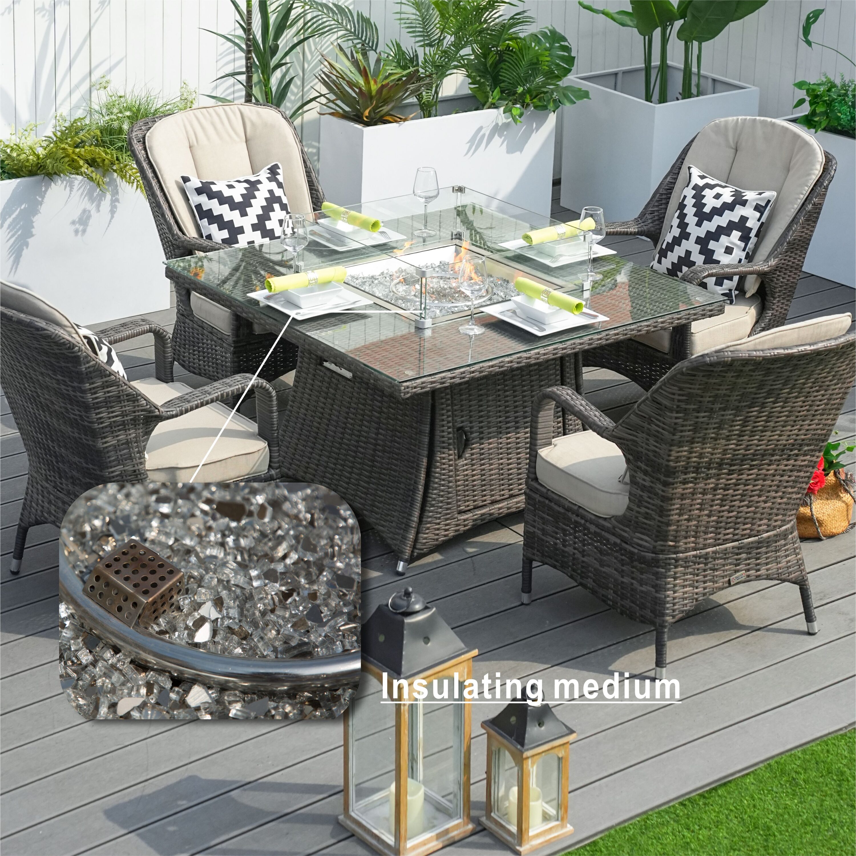 Direct Wicker DWG-1104 Outdoor-Gas-Firepits - View #7