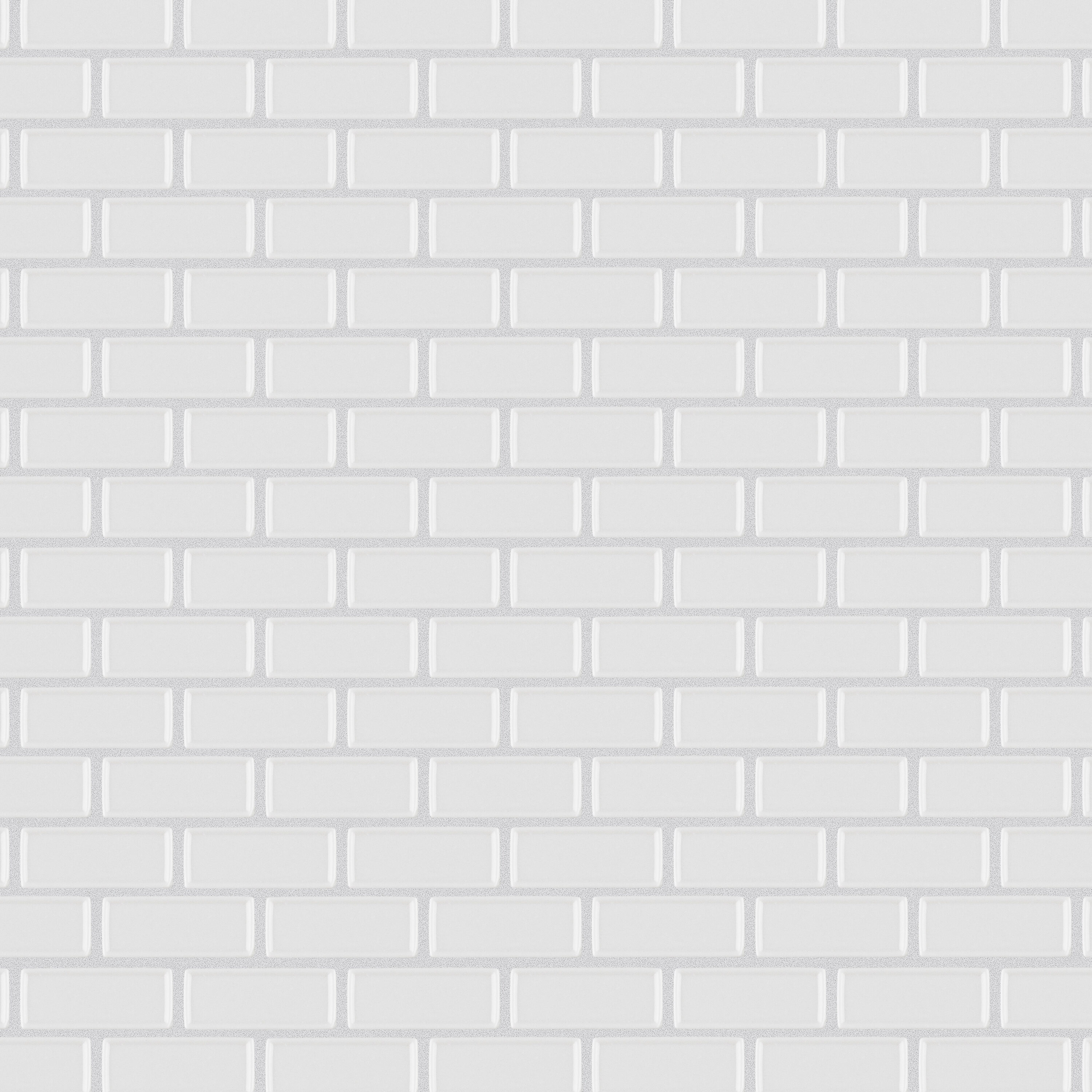Affinity Tile FASERSWT Expressions Recessed Subway White 12-in x 12-in Multi-finish Glass Mosaic Floor and Wall Tile ( 10-sq ft Carton