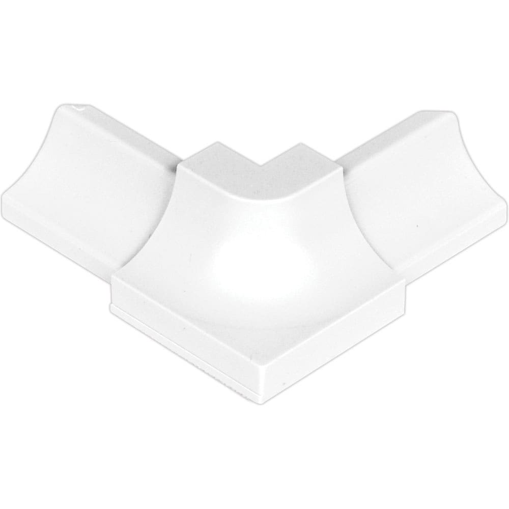 Schluter Systems E90/PHK1S/BW Dilex-PHK 0.5-in W x 1-in L Bright white PVC Outside corner Tile Edge Trim