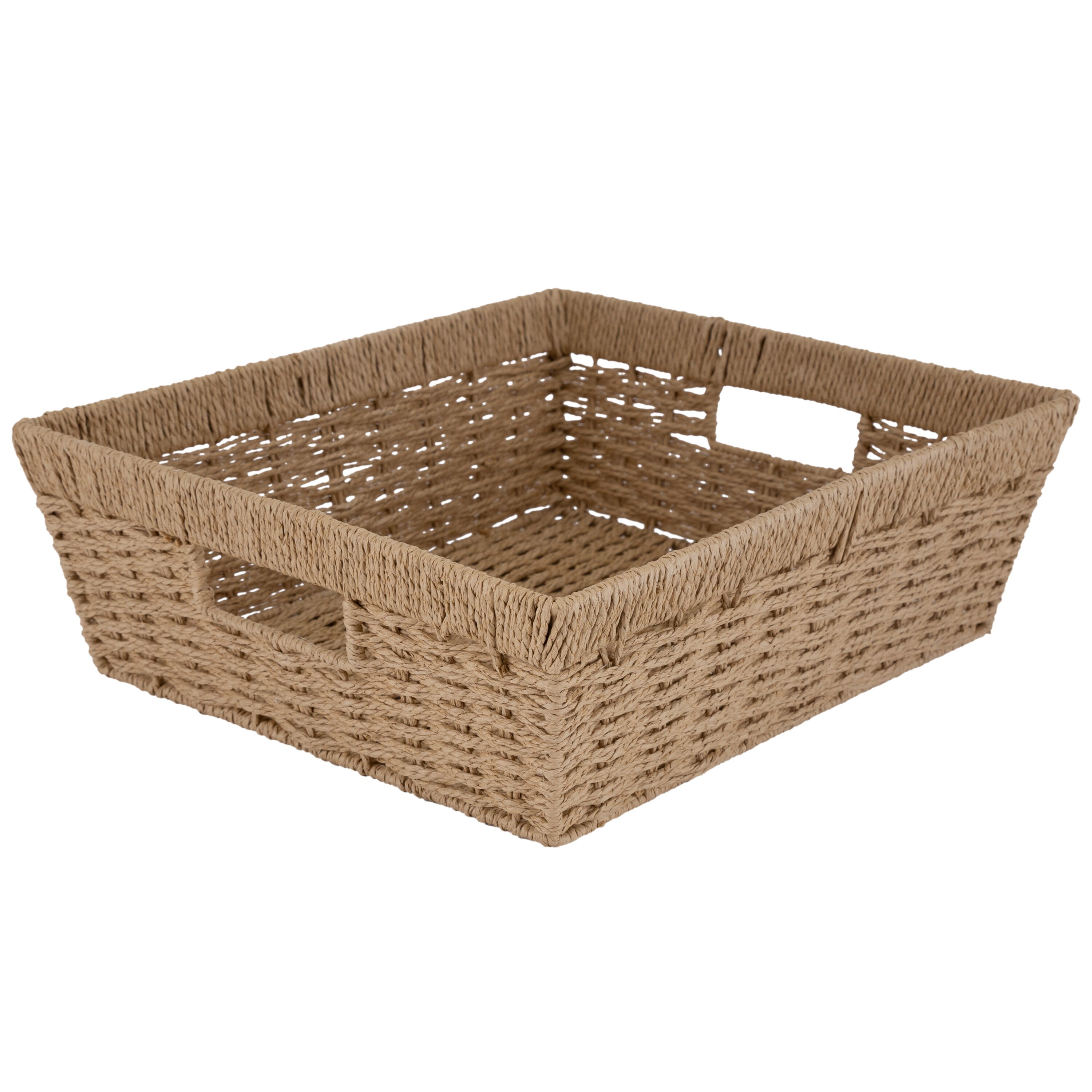 Simplify 30122 (13-in W x 5-in H x 15-in D) Beige Paper Basket