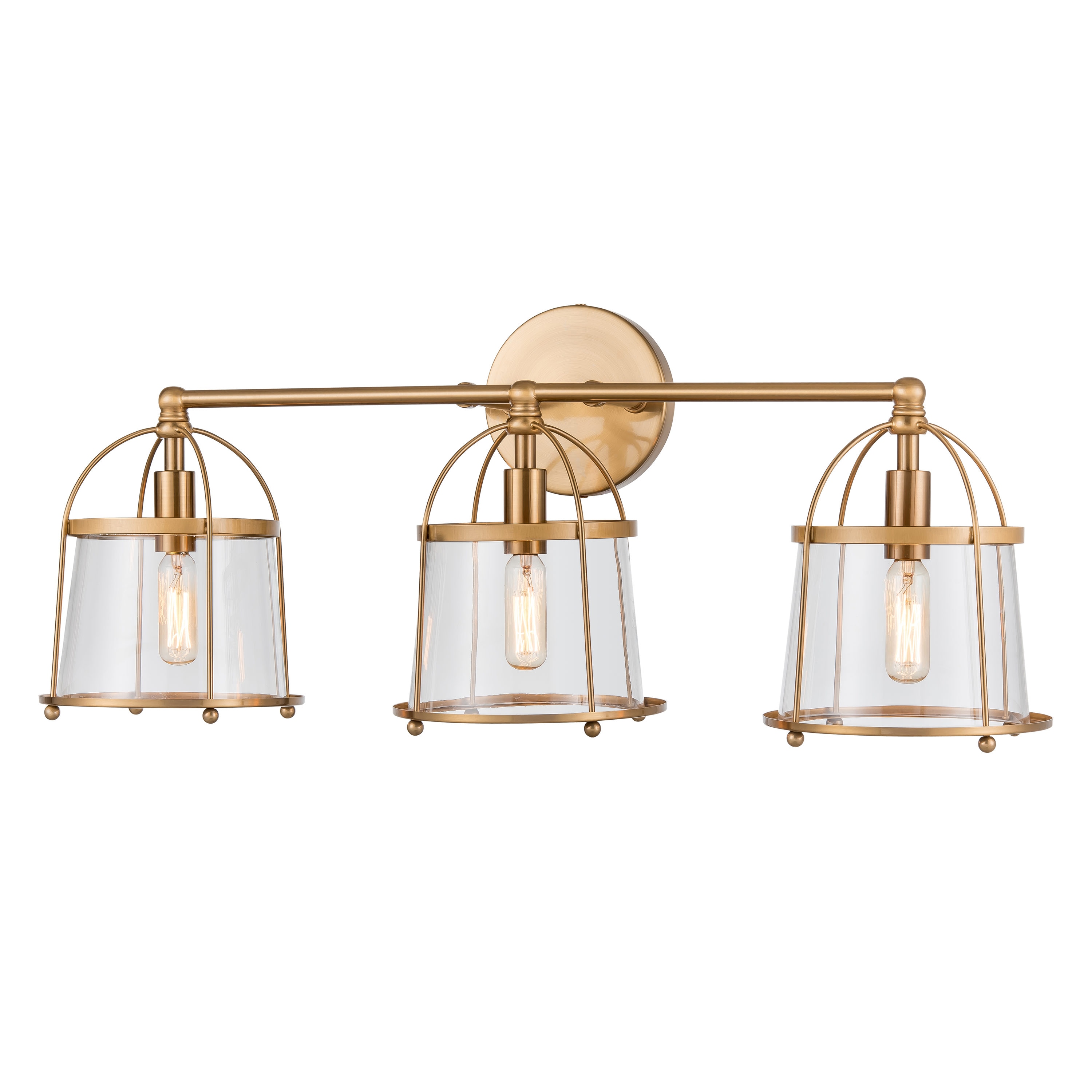 Westmore by ELK Lighting LWVL-220308202 Langford 24-in 3-Light Satin Brass LED Transitional Vanity Light