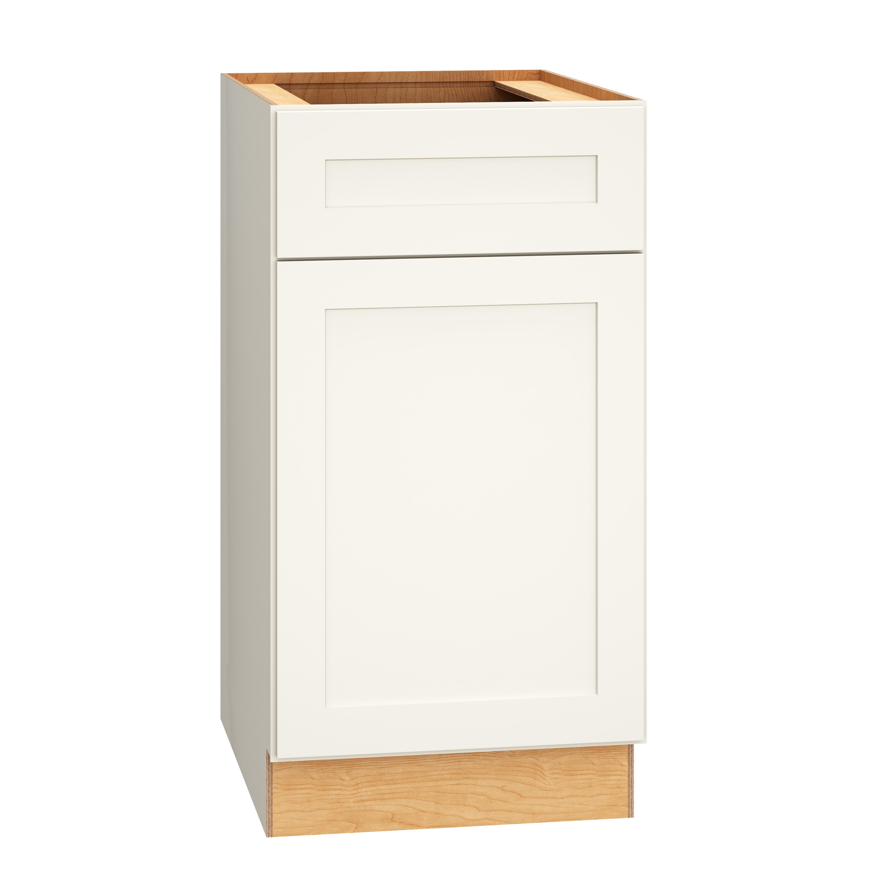 Diamond Express 323 B18R Jamestown 18-in W x 34.5-in H x 24-in D White Base Fully assembled Plywood Cabinet (Recessed Panel Shaker)