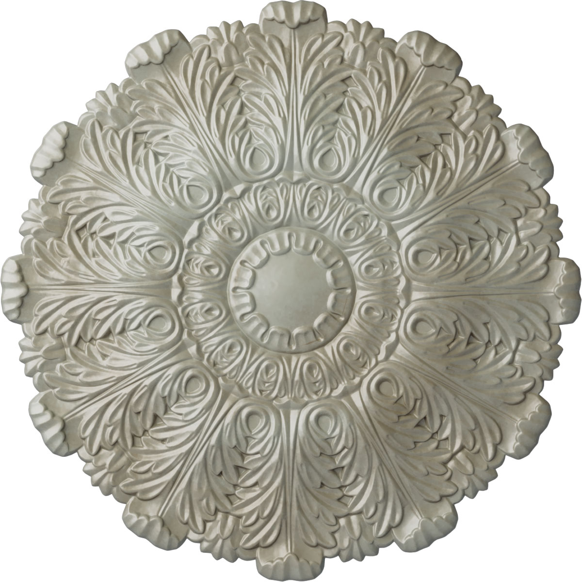 Ekena Millwork CM31DUFLS Durham 31-in W x 31-in L Painted Flash Gold Polyurethane Whole Ceiling Medallion