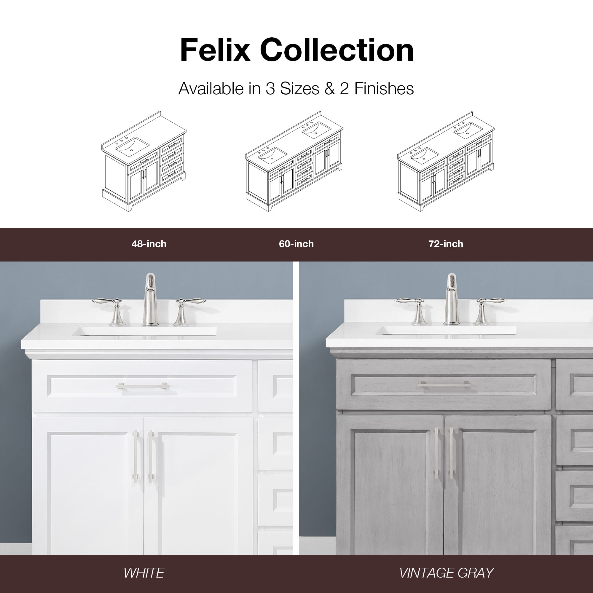 allen + roth FELIX-48W Bath-Vanity-Combo - View #13