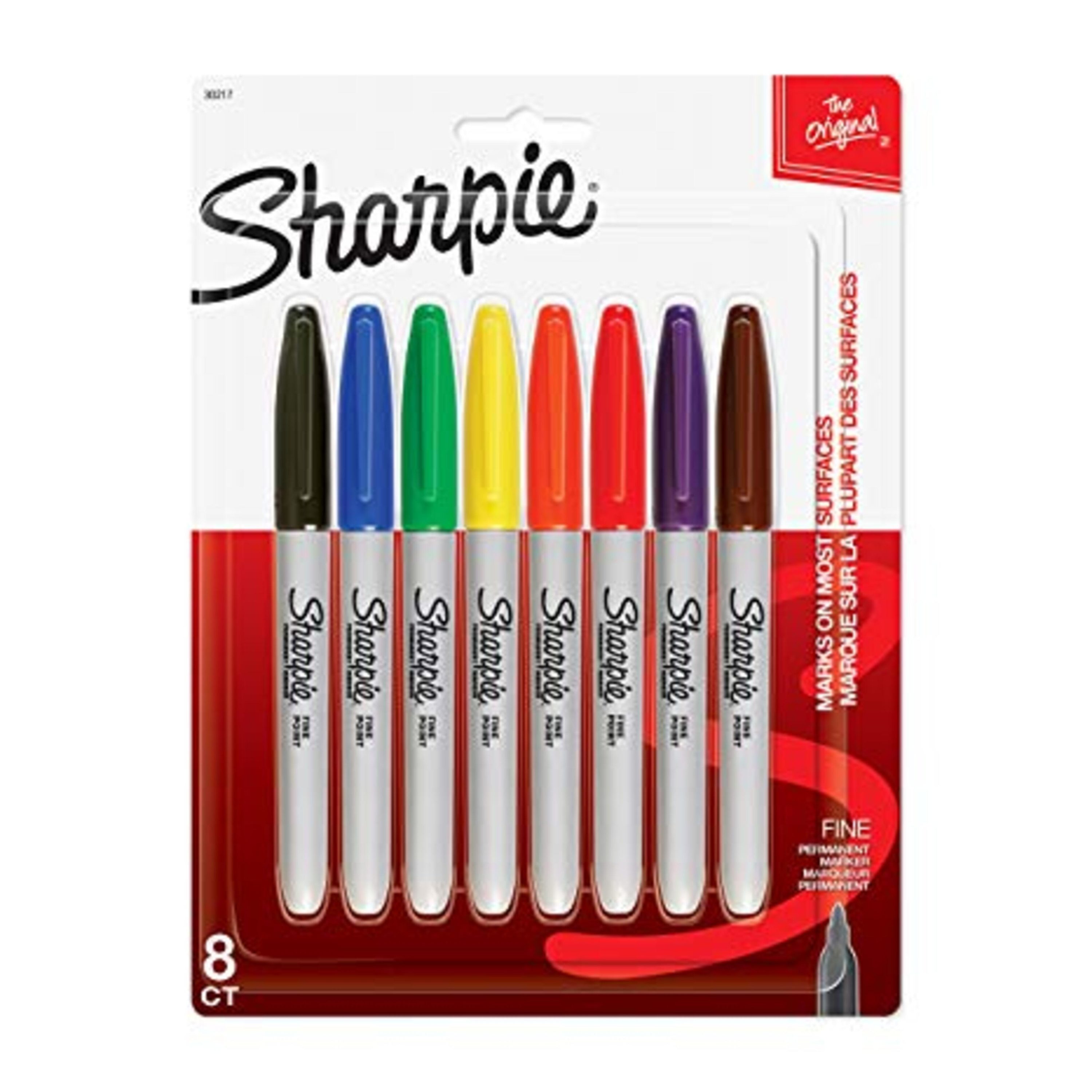 SHARPIE Oil-Based Paint Markers Medium Point Assorted Colors 8 Count -  Great for Rock Painting