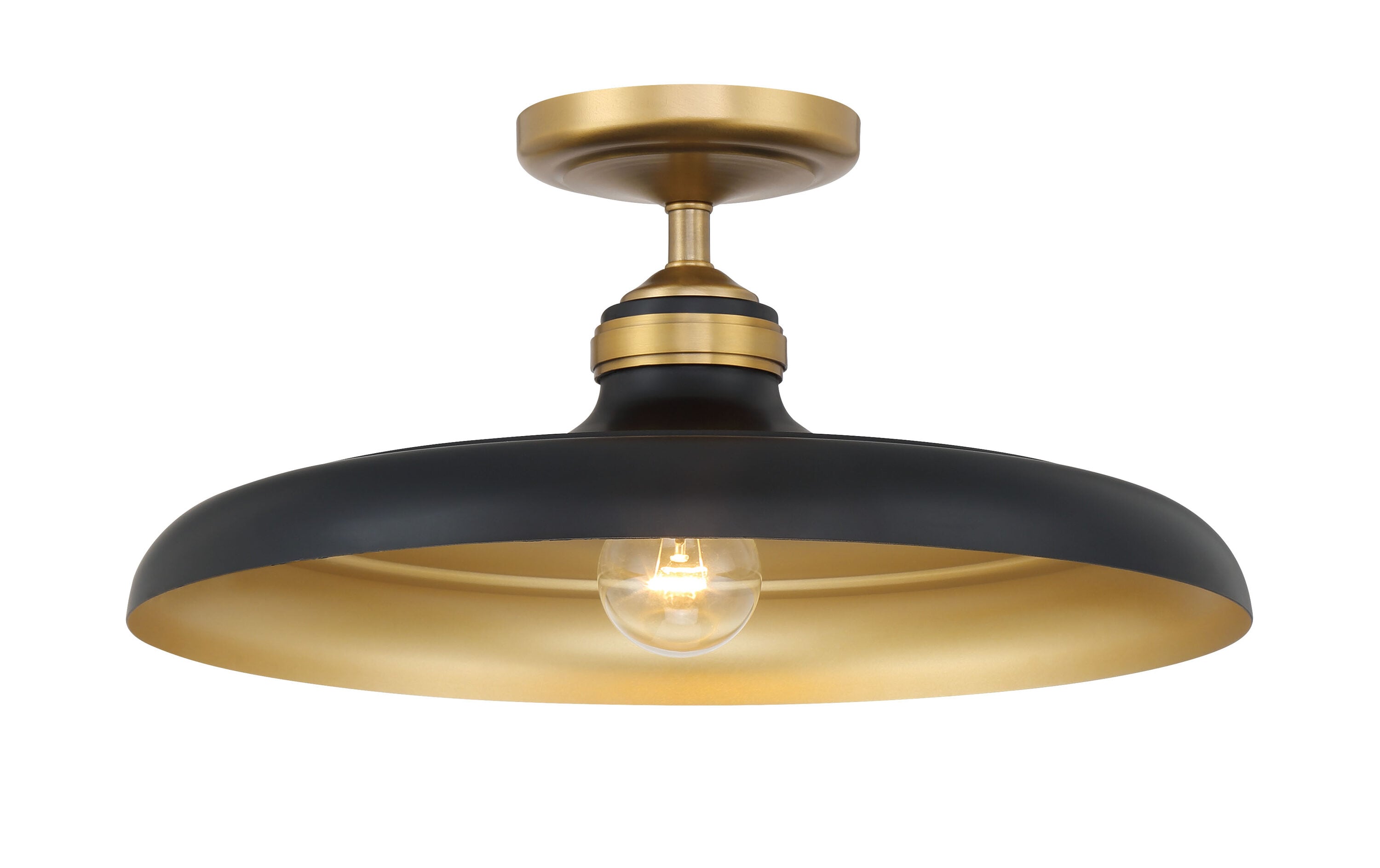 Minka Lavery 3936-876 Crowne 1 -Light 16 Multiple finishes Multiple colors/finishes Semi Flush Mount Light