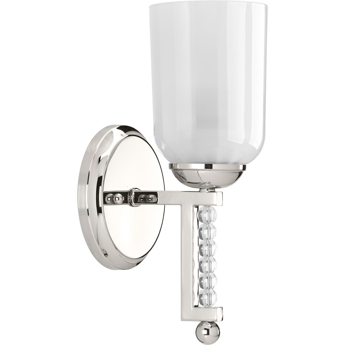 Progress Lighting P300100-104 Carlyn 5.125-in 1-Light Polished Nickel Transitional Vanity Light