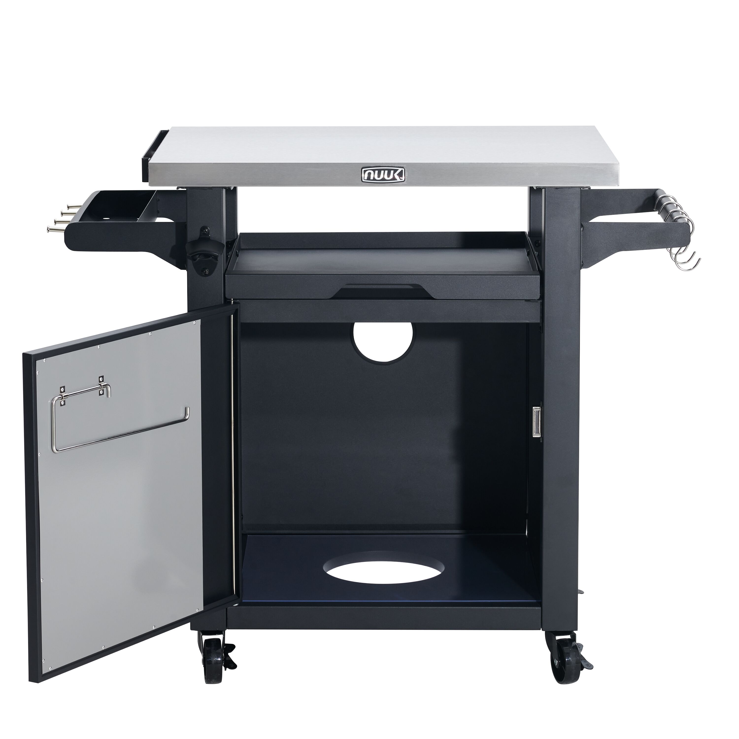 NUUK Deluxe Black Stainless Steel Outdoor Prep Station