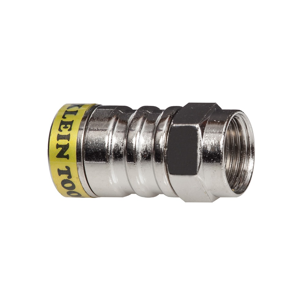 Klein Tools VDV812627 Push-On F Connectors RG6/6Q 10-Pack