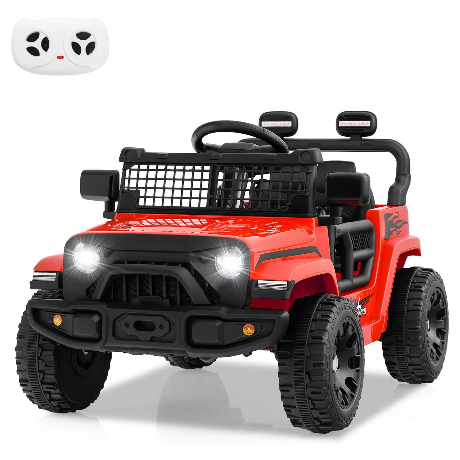  12V Kids Ride on Truck Car Battery Powered Electric Vehicle with Remote Control Red