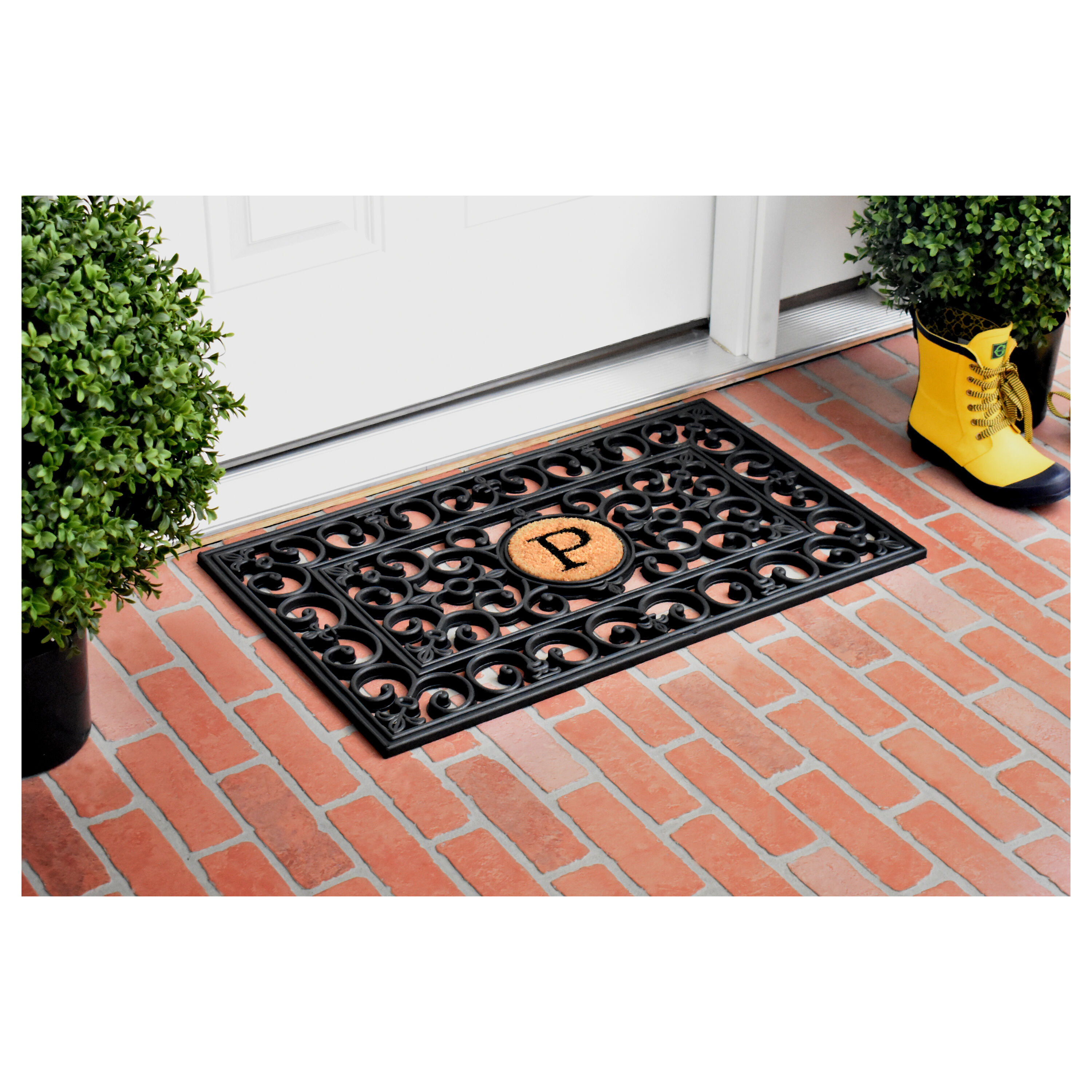 Calloway Mills Black Arch 18 x 30 Doormat