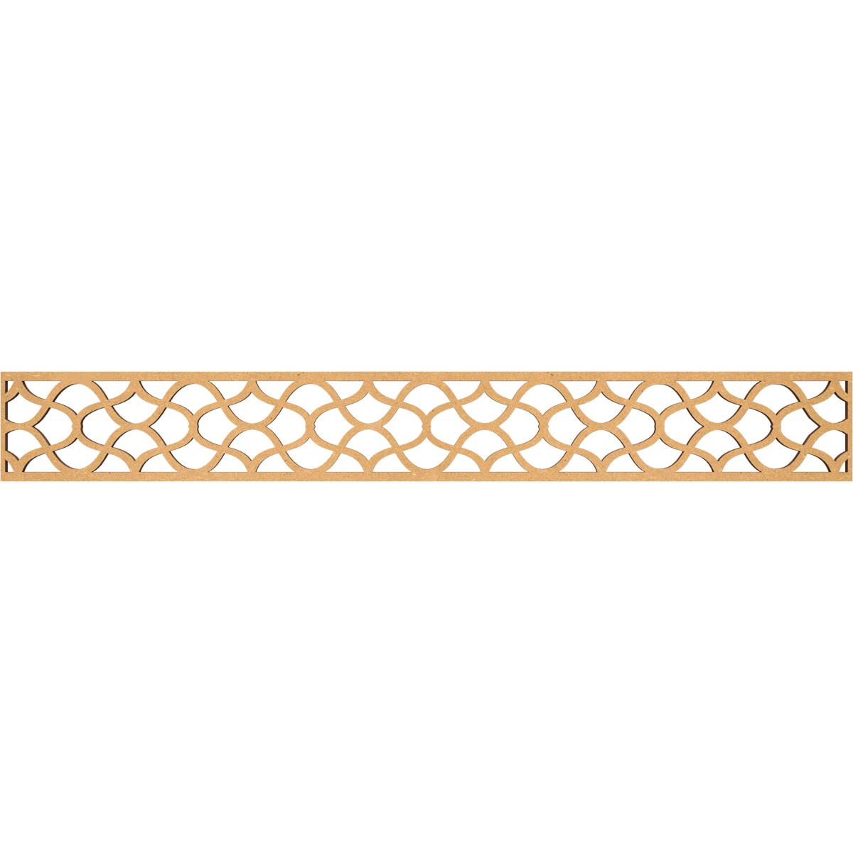 Ekena Millwork MLDB06X46RSTMF Resort Fretwork Flat Trim 6-in x 3.86-ft Brown Unfinished 2157687 Pierced Wall Panel Moulding