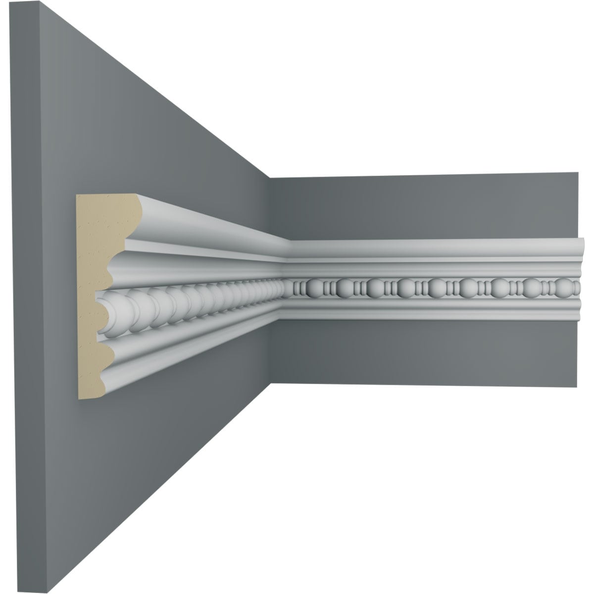 Ekena Millwork MLD02X00BE Chair-Rail-Moulding - View #5