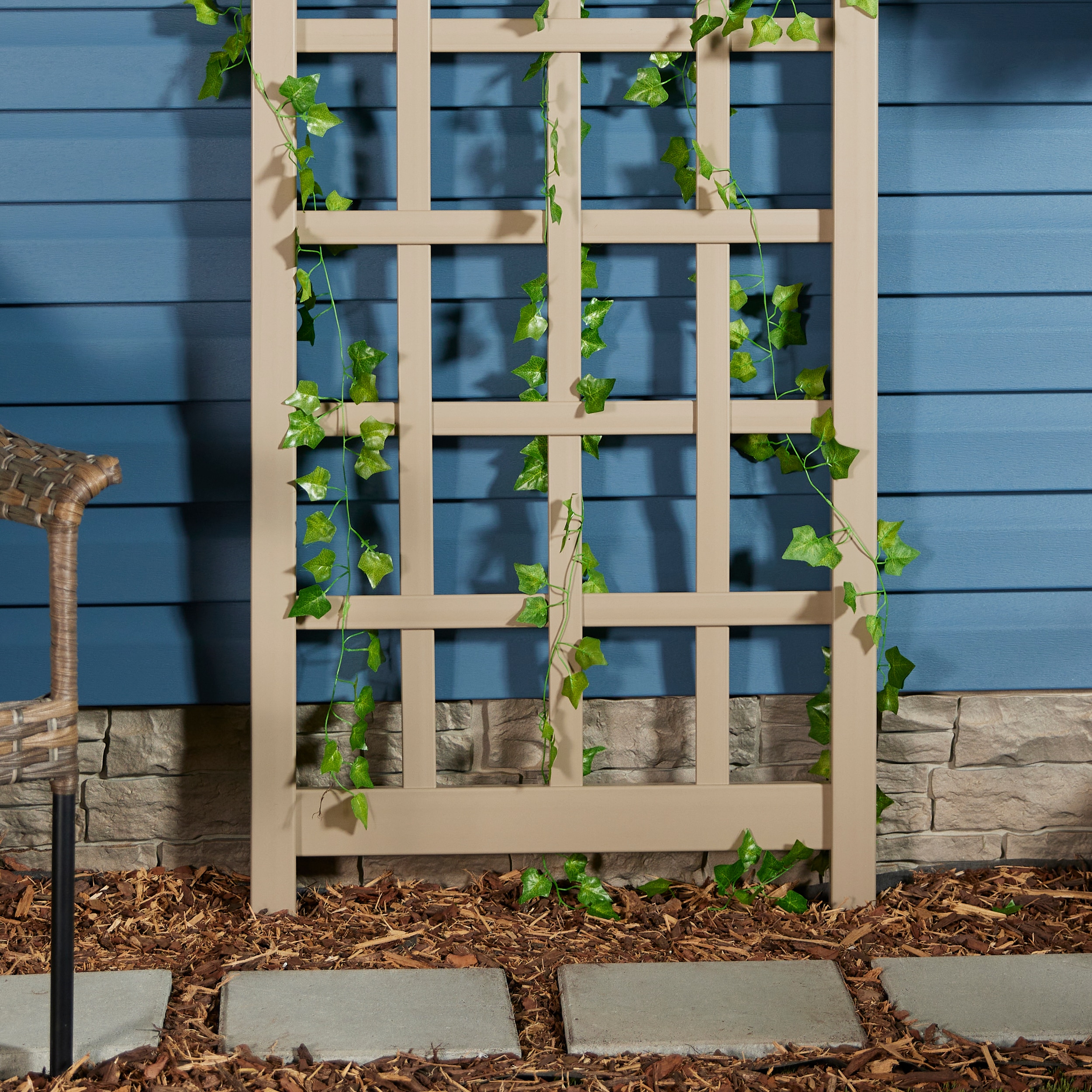 Cambridge Mocha 28 x 75 Inch Vinyl Garden Trellis
