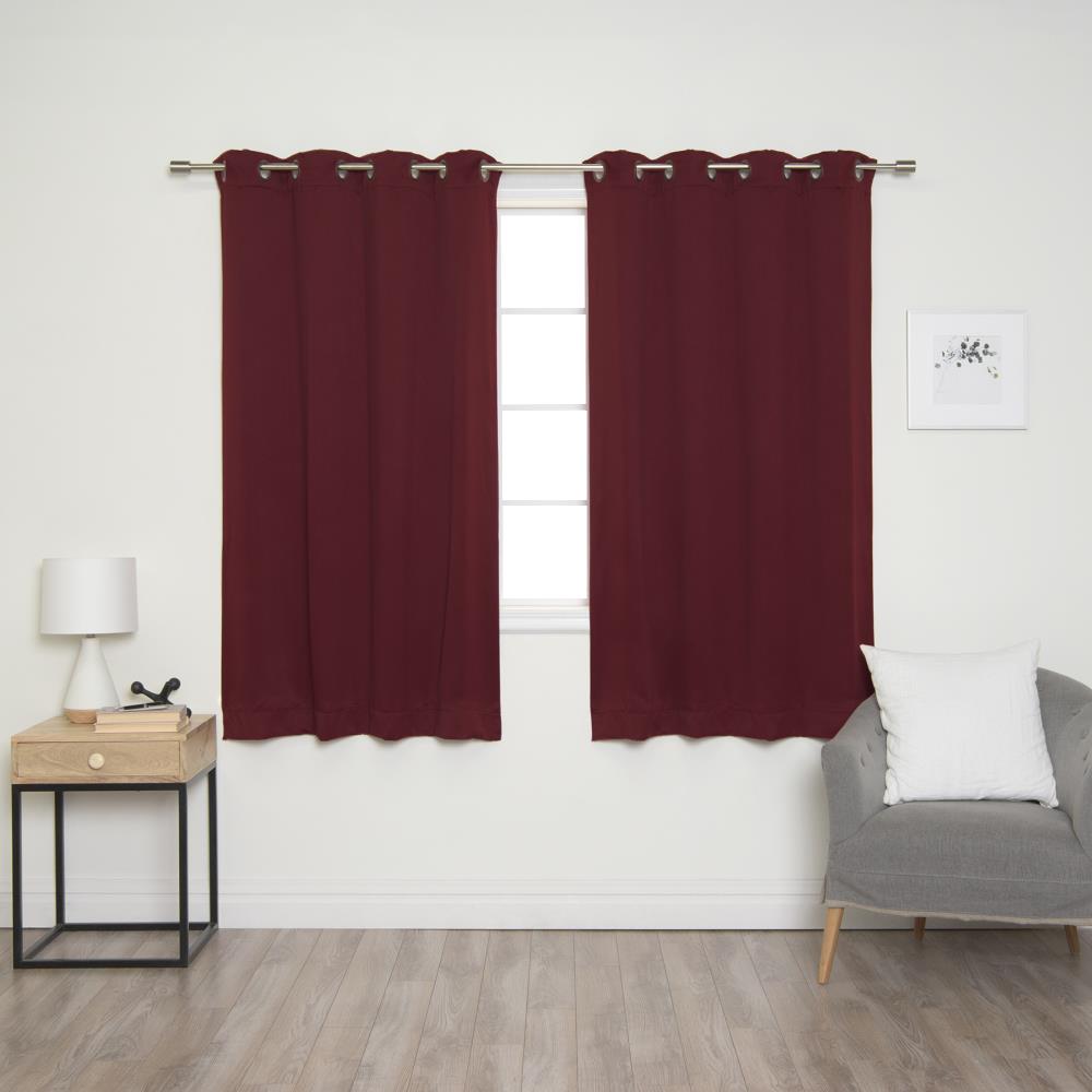 Thermal Insulated Blackout Curtains for Bedroom 2 Panels, W42 x L63 -Inch,Grey 