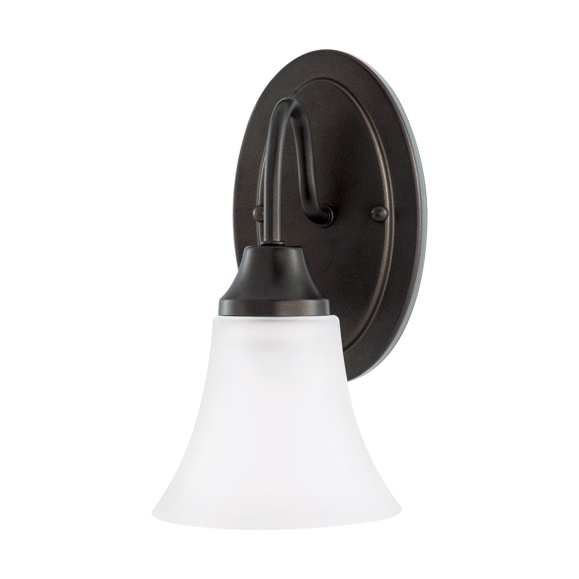 Generation Lighting 41806-710 Holman 5.25-in W 1-Light Bronze Wall Sconce