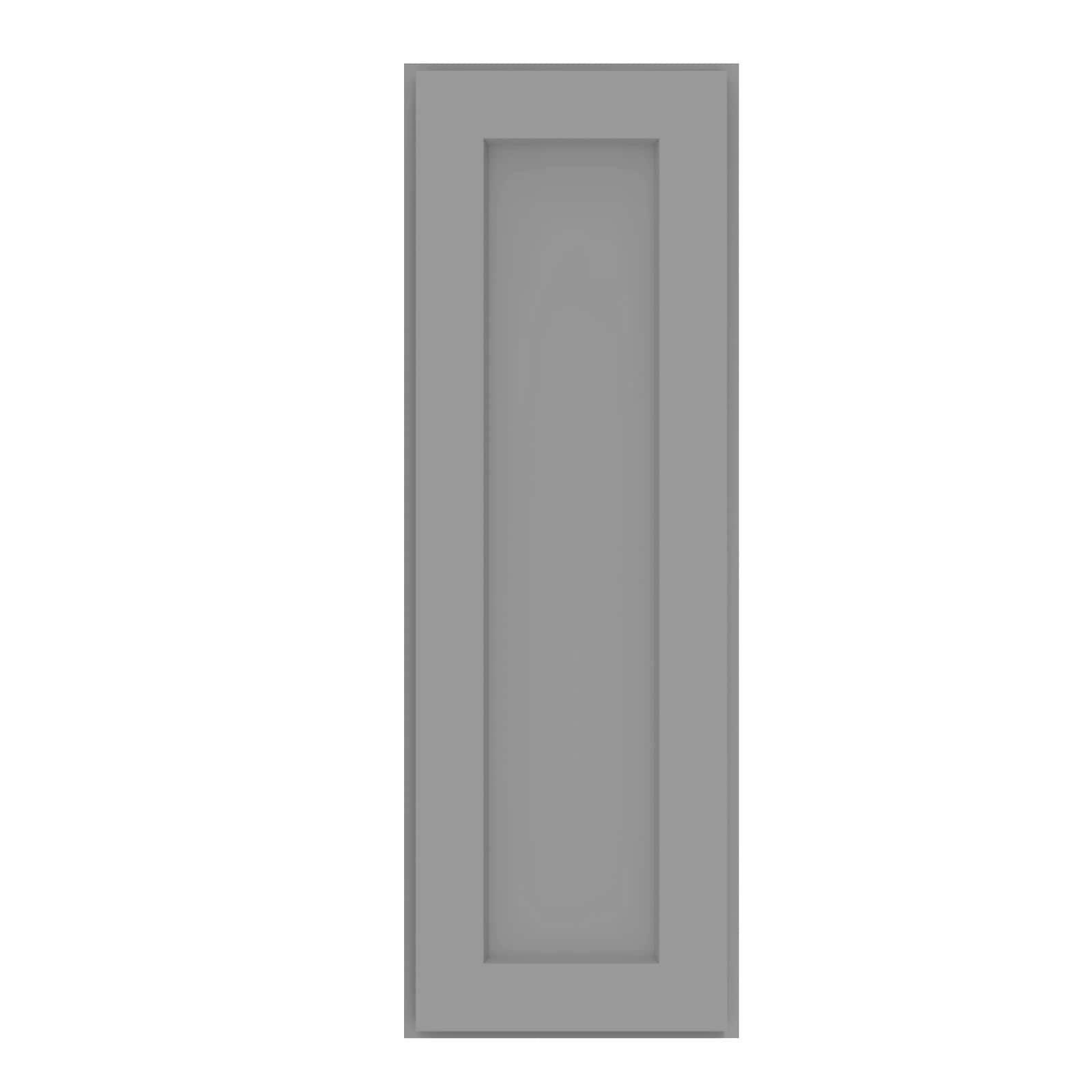 HomLux 12-in W x 36-in H x 12-in D Shaker Gray Painted Wall Ready to Assemble (RTA) Plywood Cabinet Recessed Panel Shaker