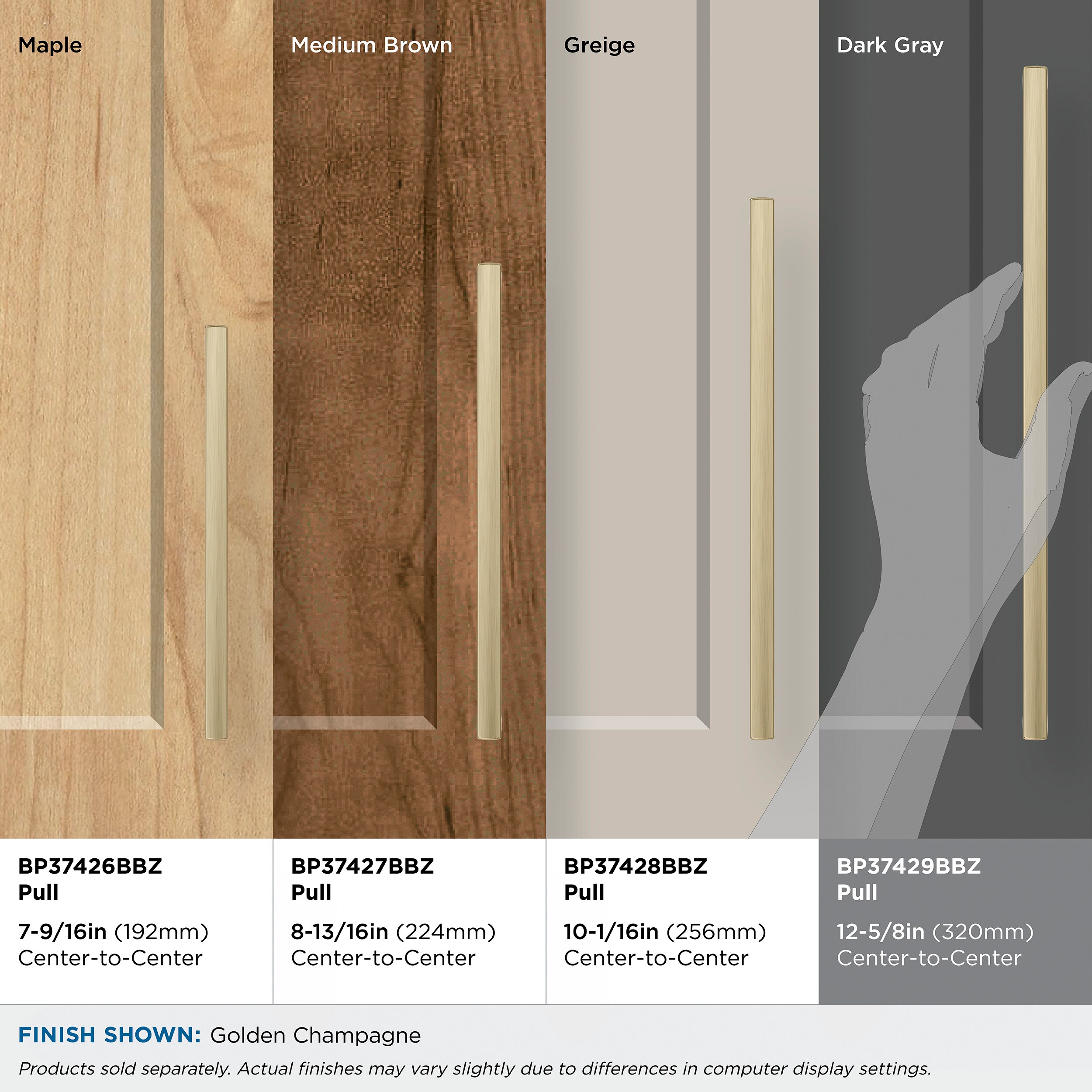 Amerock BP37429BBZ Cabinet-Pulls - View #8