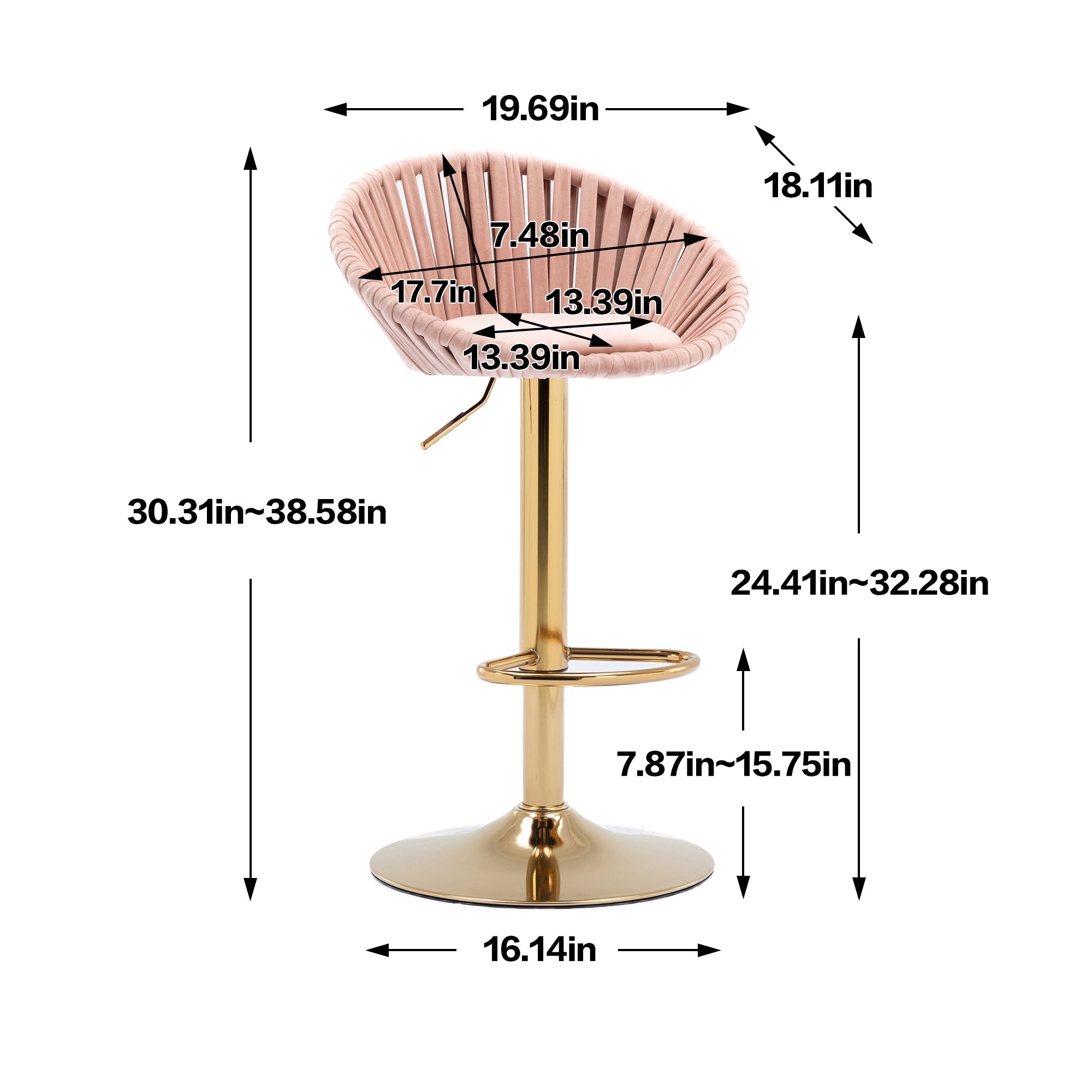 AHIOU HOME ATM-HFSN-969PK stools - View #9