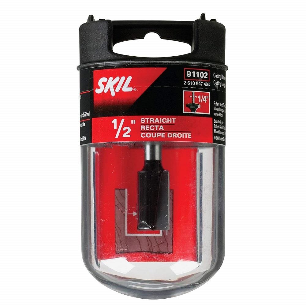 SKIL 91102 1/2-in Carbide-tipped Straight Router Bit