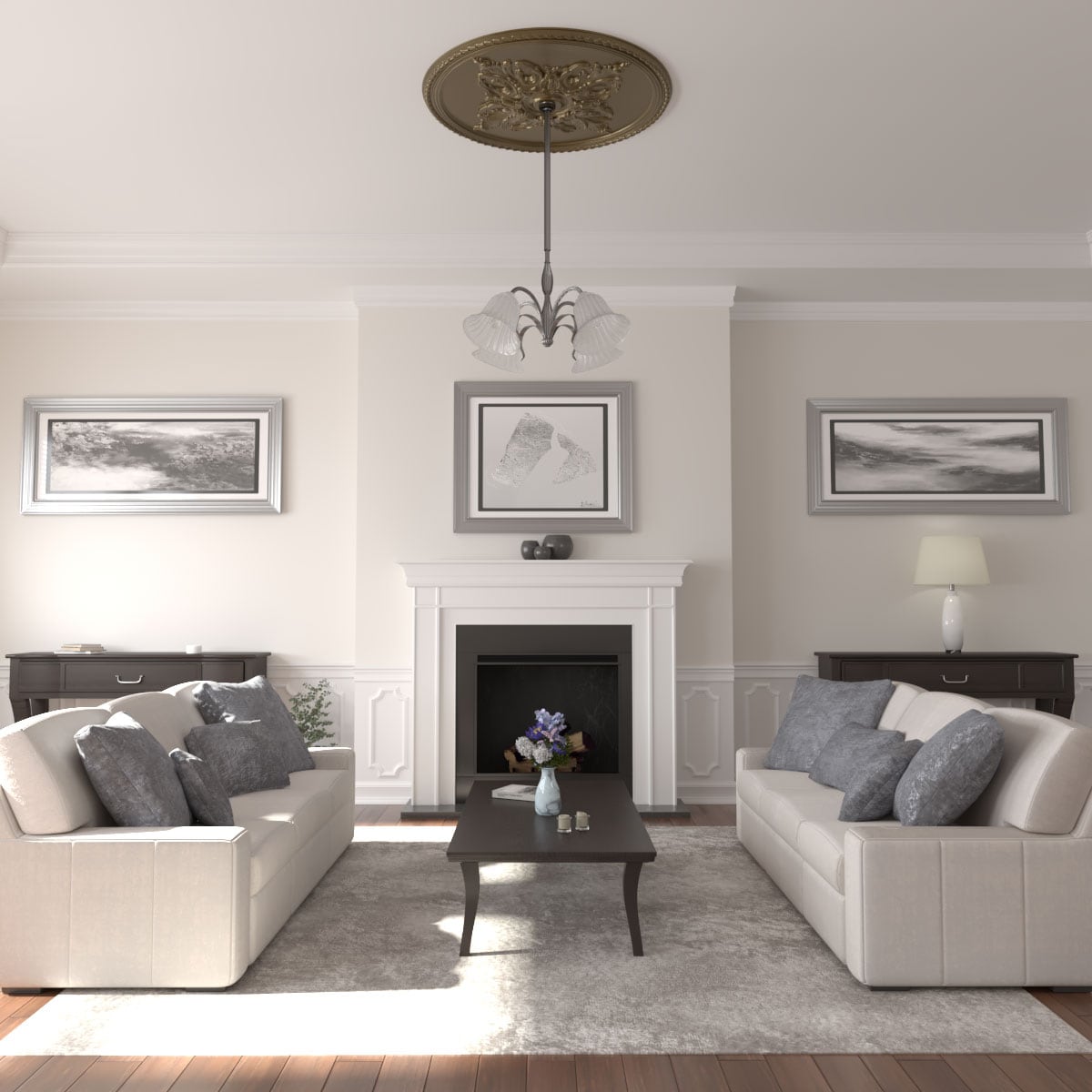 Ekena Millwork CM54MIBRS Ceiling-Medallions - View #4