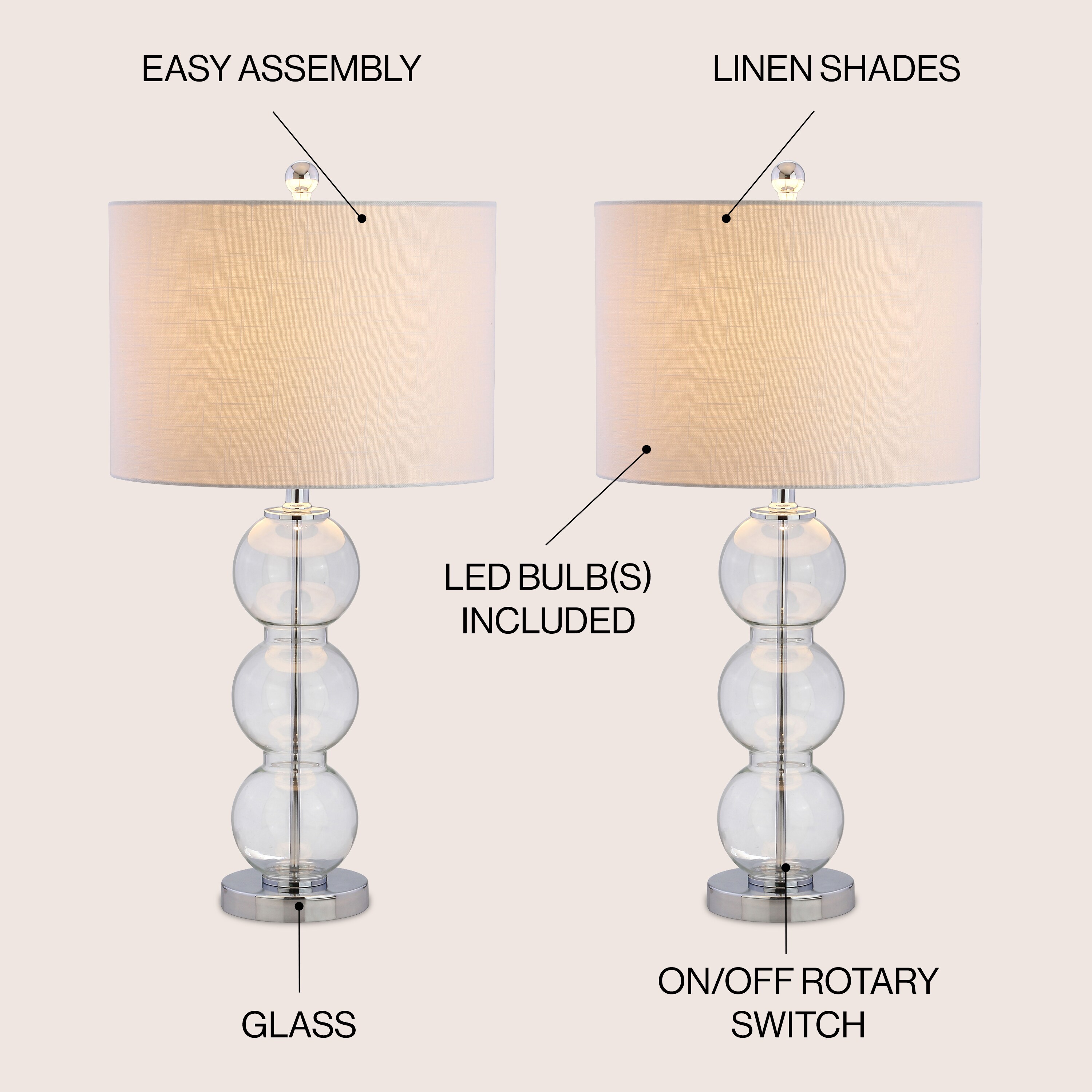 JONATHAN  Y JYL1070D-SET2 Table-Lamps - View #3