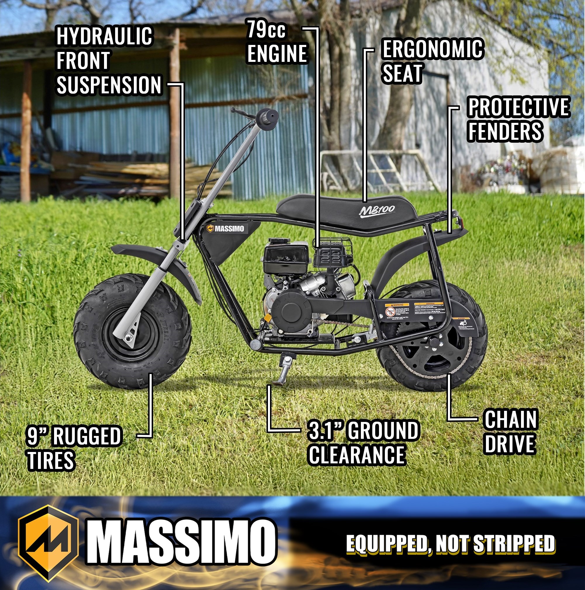 Massimo Y180100711 Dirt-Bikes-Mini-Bikes - View #3