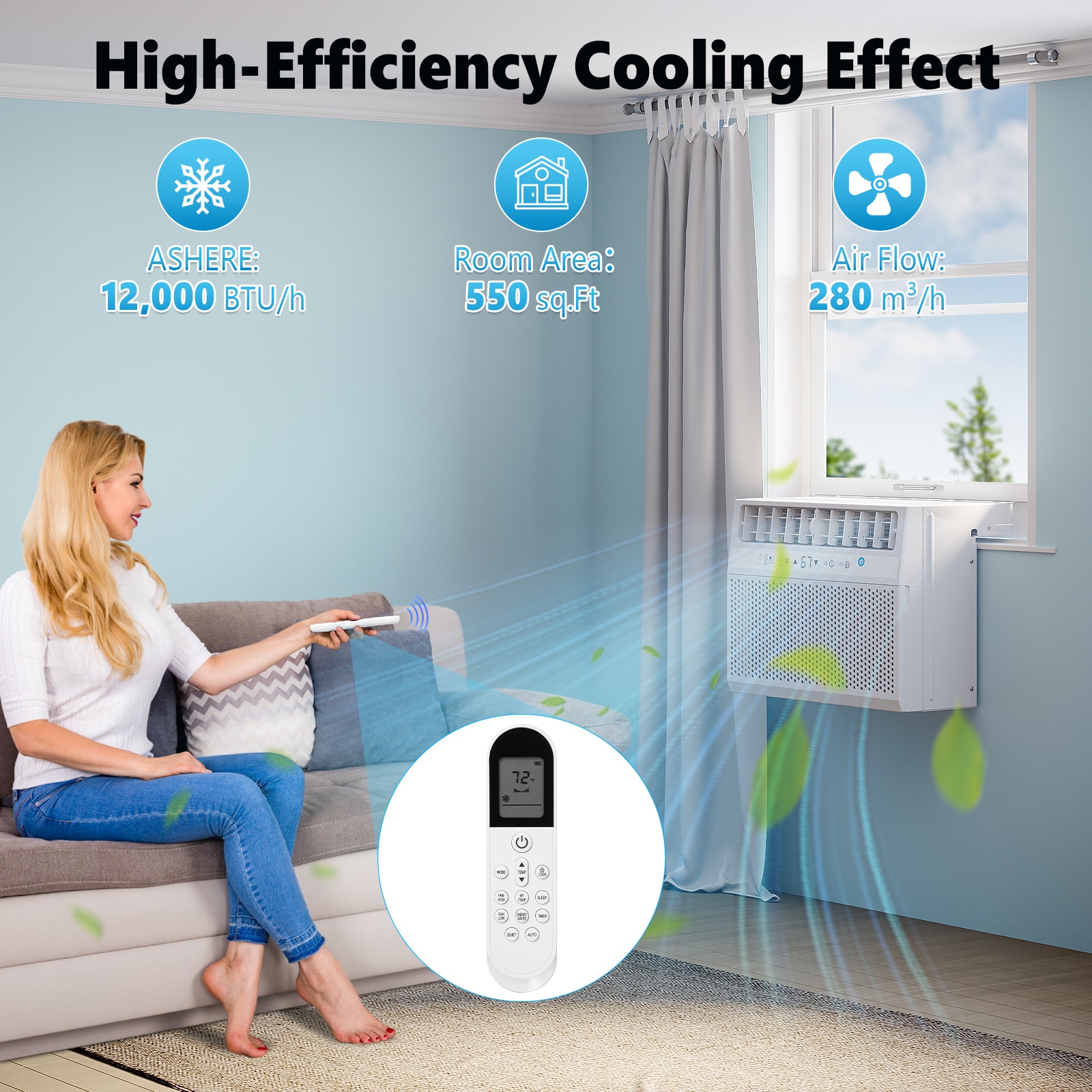 COWSAR LSA5418WAC12K Window-Air-Conditioners - View #2