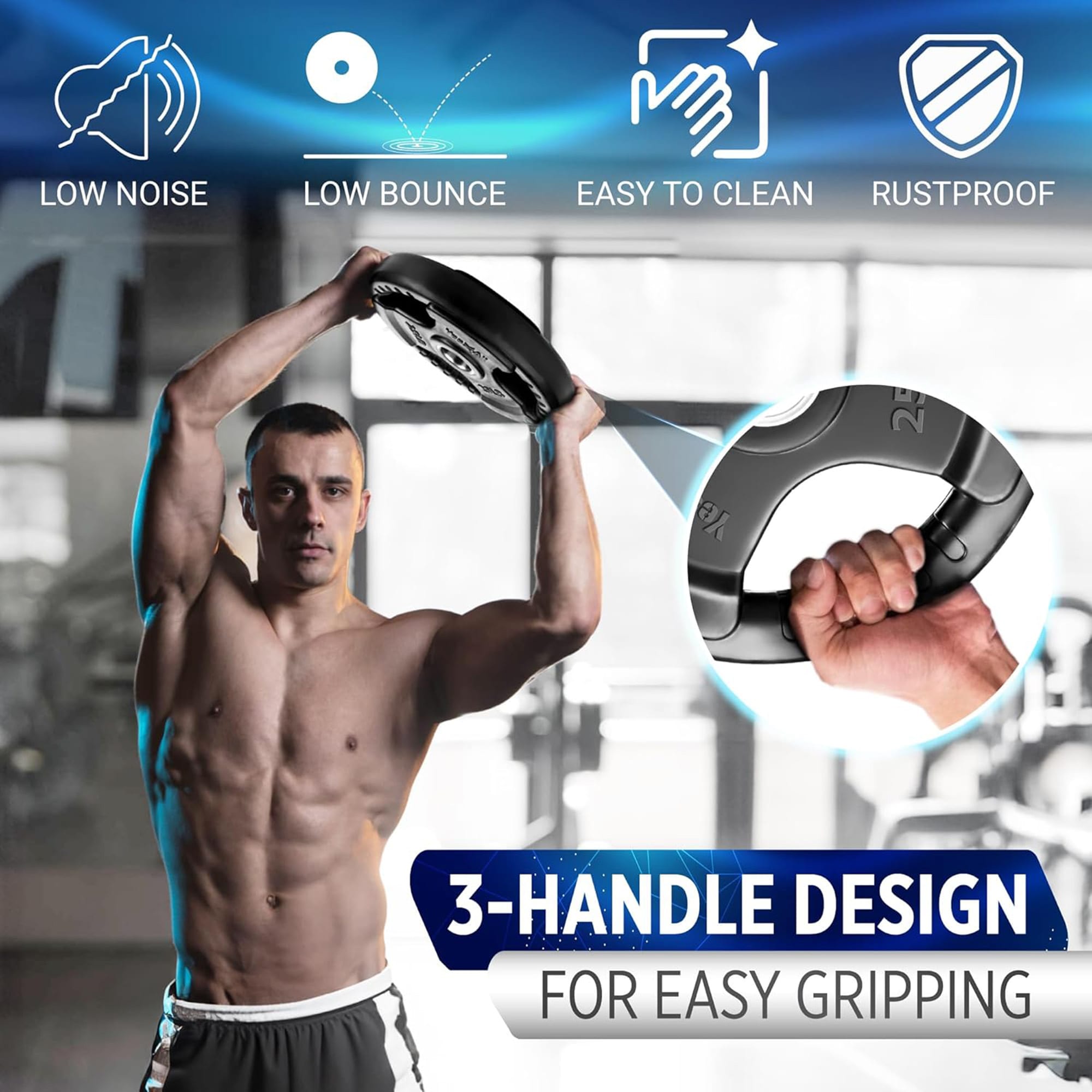 Yes4All OAKV Barbells-Weight-Bars-Plates - View #4