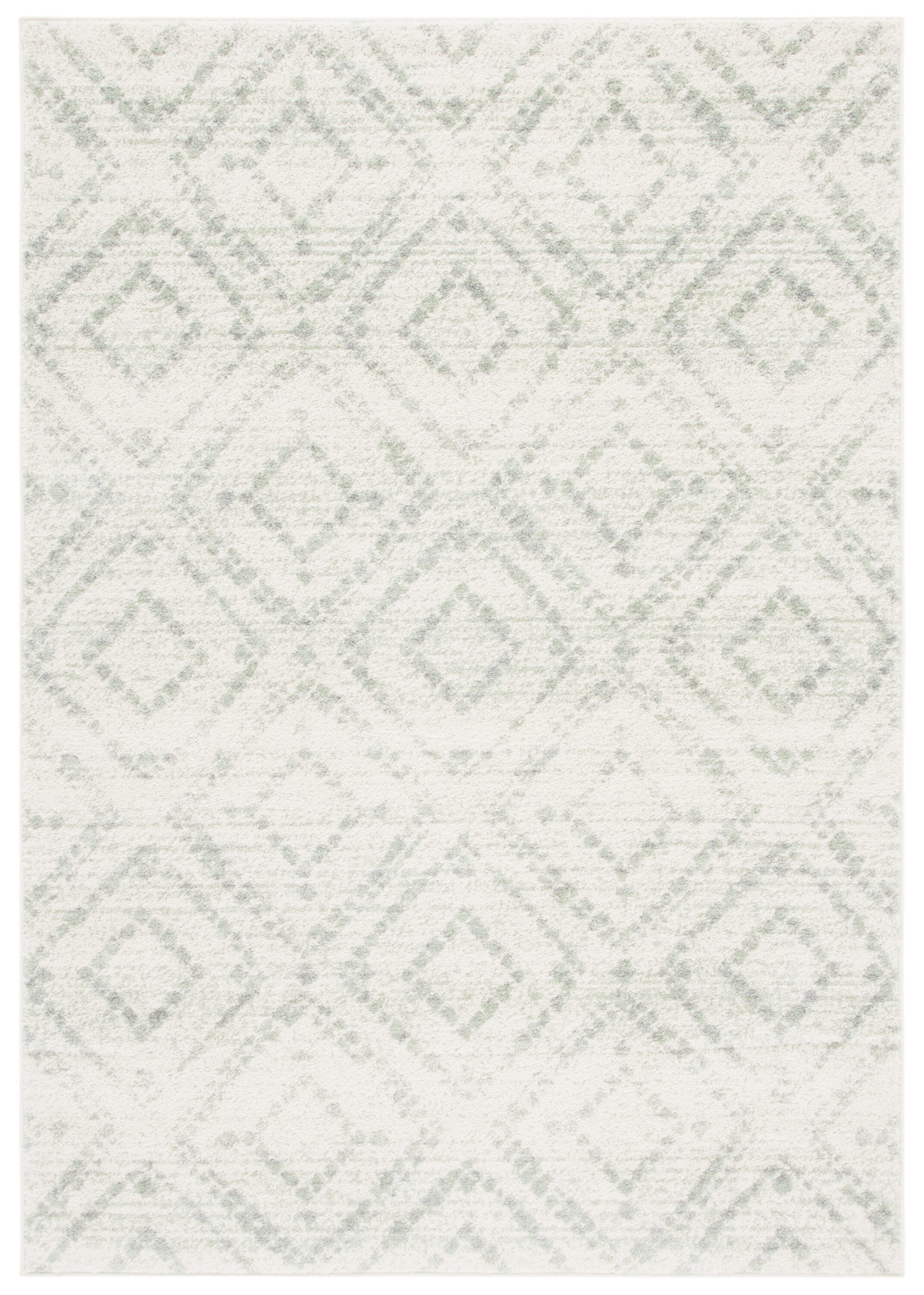 Safavieh ADR131X-5 Adirondack 5 x 8 (ft) Loomed Polypropylene Ivory/Green Rectangular Indoor Geometric Bohemian/Eclectic Area rug