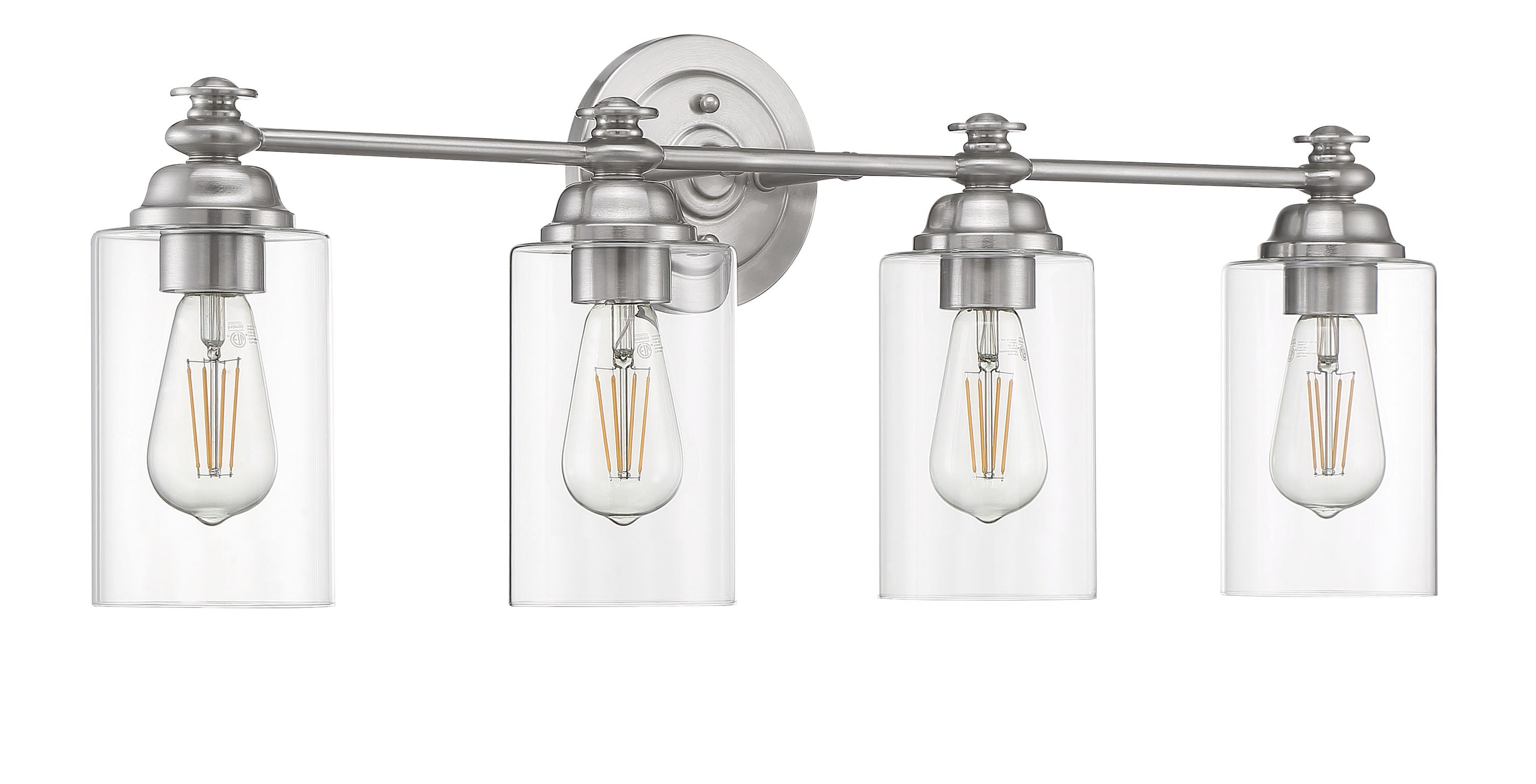 Craftmade 49804-BNK-C Dardyn 29.5-in 4 -Light Brushed Nickel Transitional Vanity light