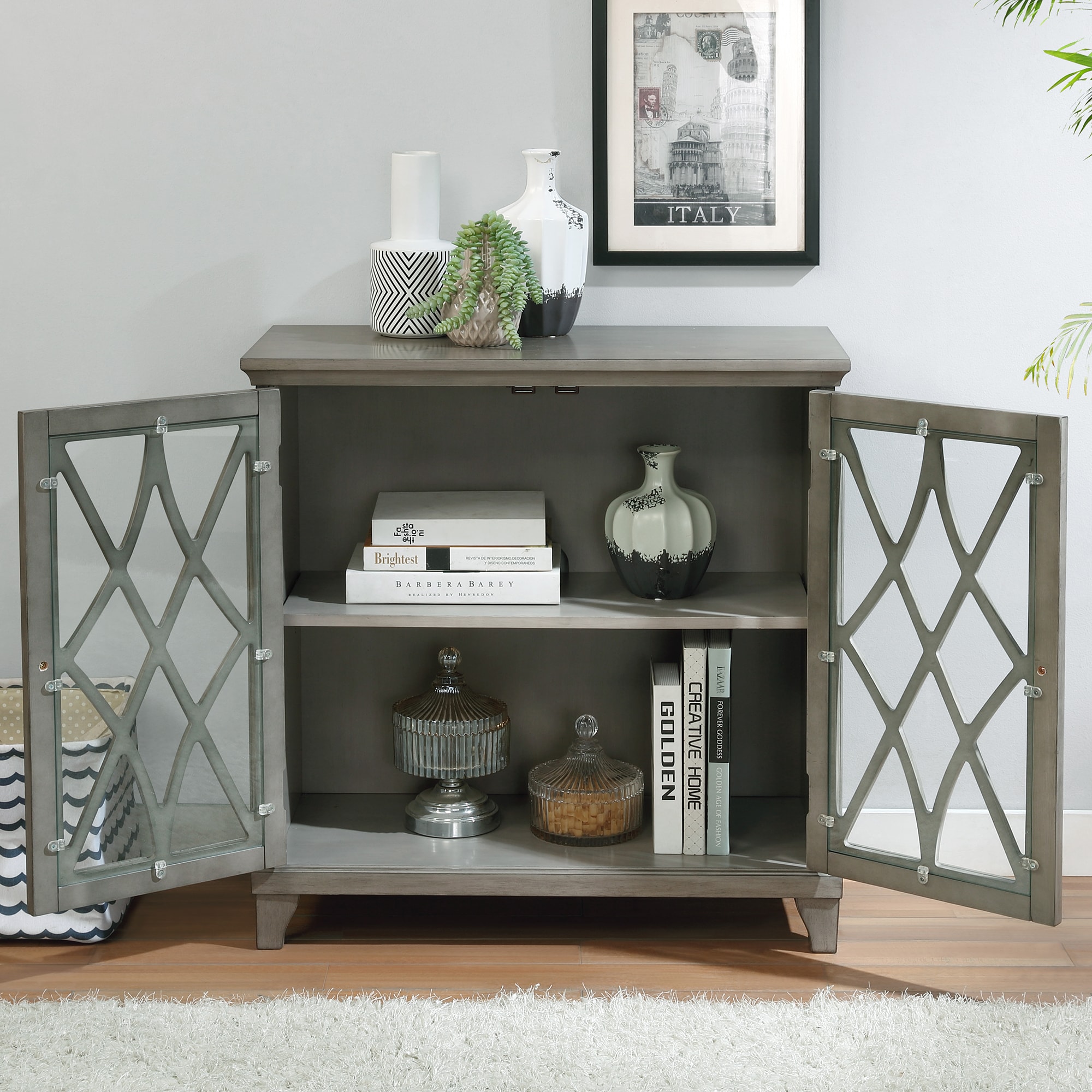 Furniture of America IDF-AC269GY Shoe-Racks - View #3