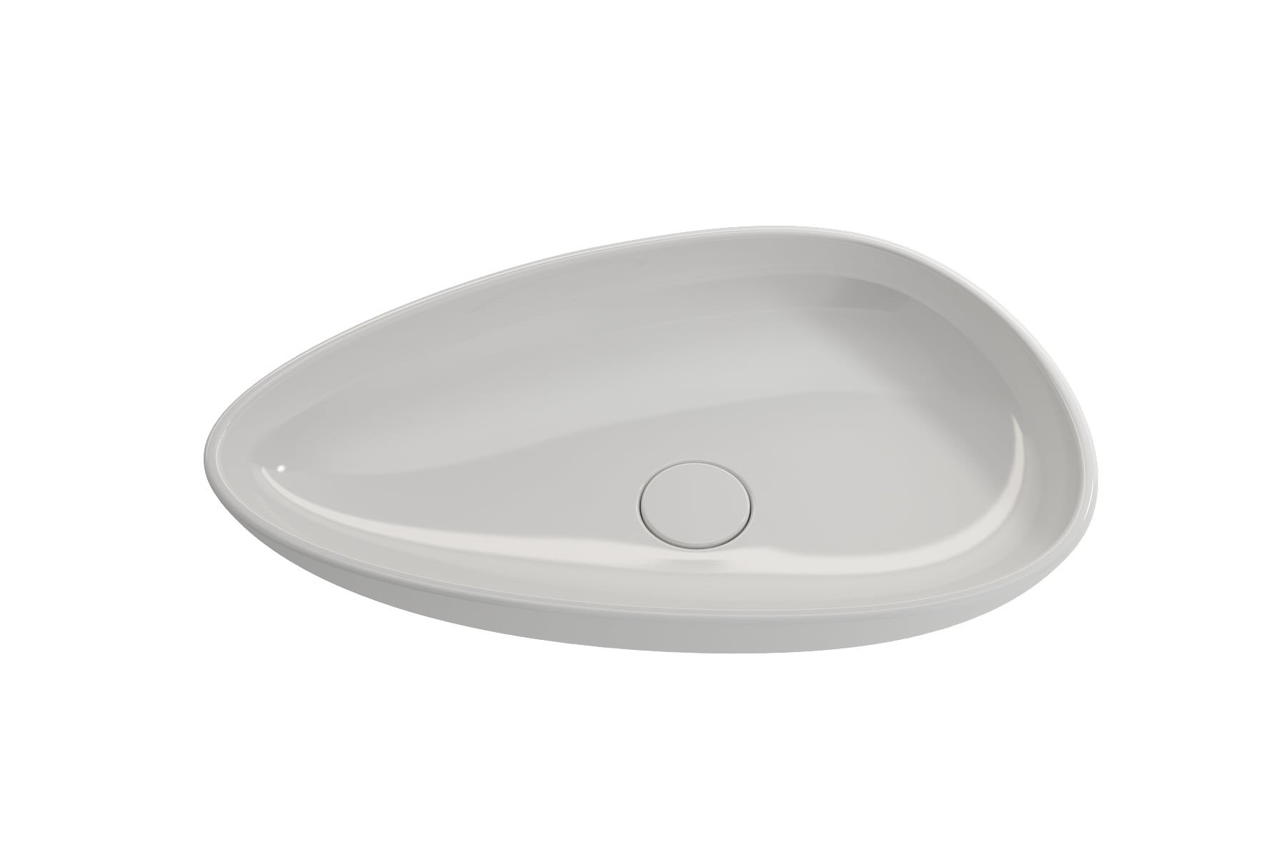 BOCCHI 1114-001-0125 Fire Clay 14.5-in Vessel Irregular Modern White Bathroom Sink