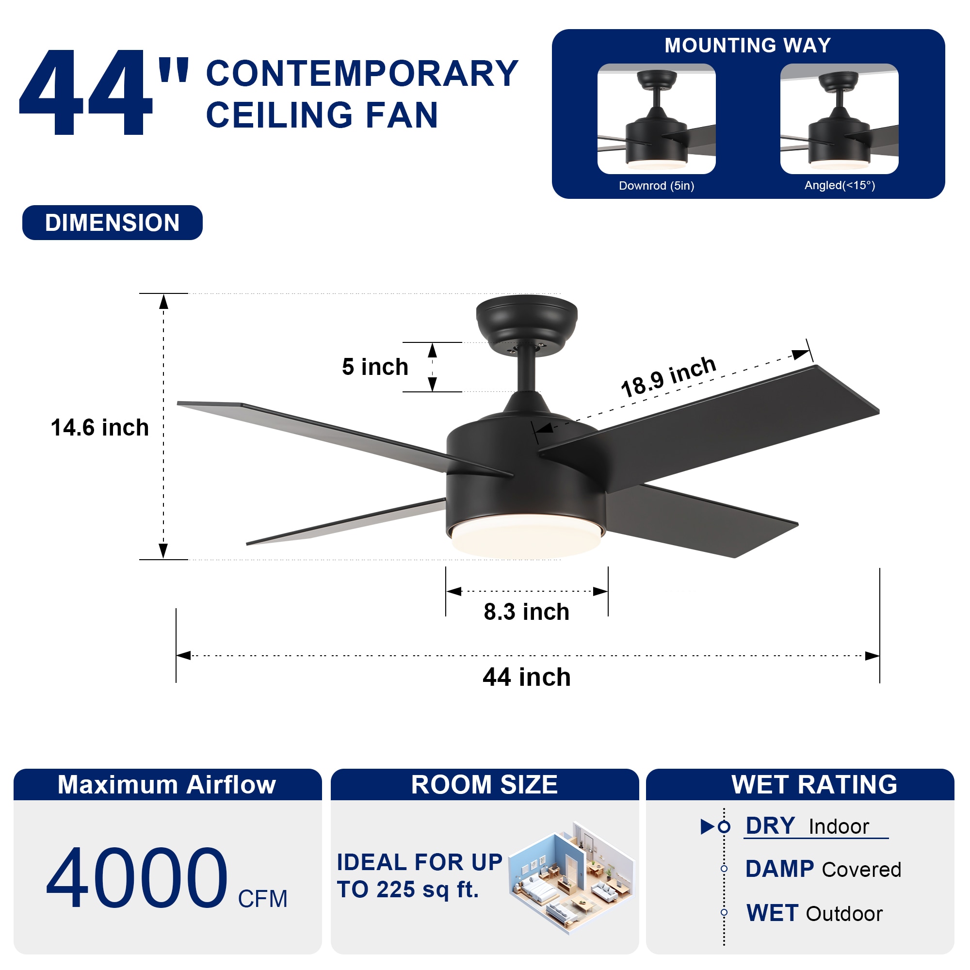 YUHAO LSAC1084BK442 Ceiling-Fans - View #5