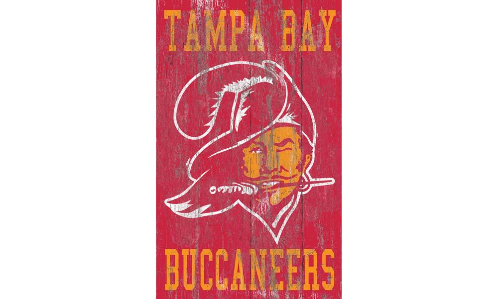 Tampa Bay Buccaneers 23 LED Retro Logo Round Wall Sign