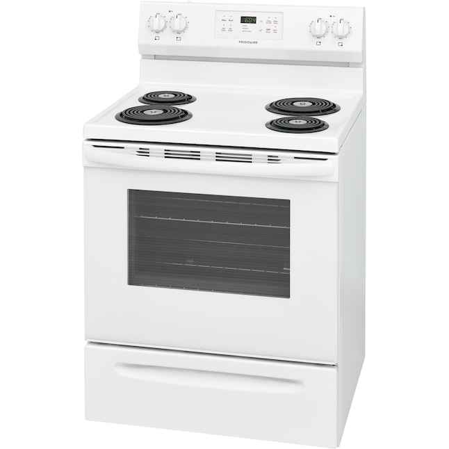 Frigidaire FEF450BW 40 Inch Freestanding Electric Range with Self-Cleaning  Primary Oven, Porcelain Burner Bowls & Towel-Bar Oven Door Handles: White