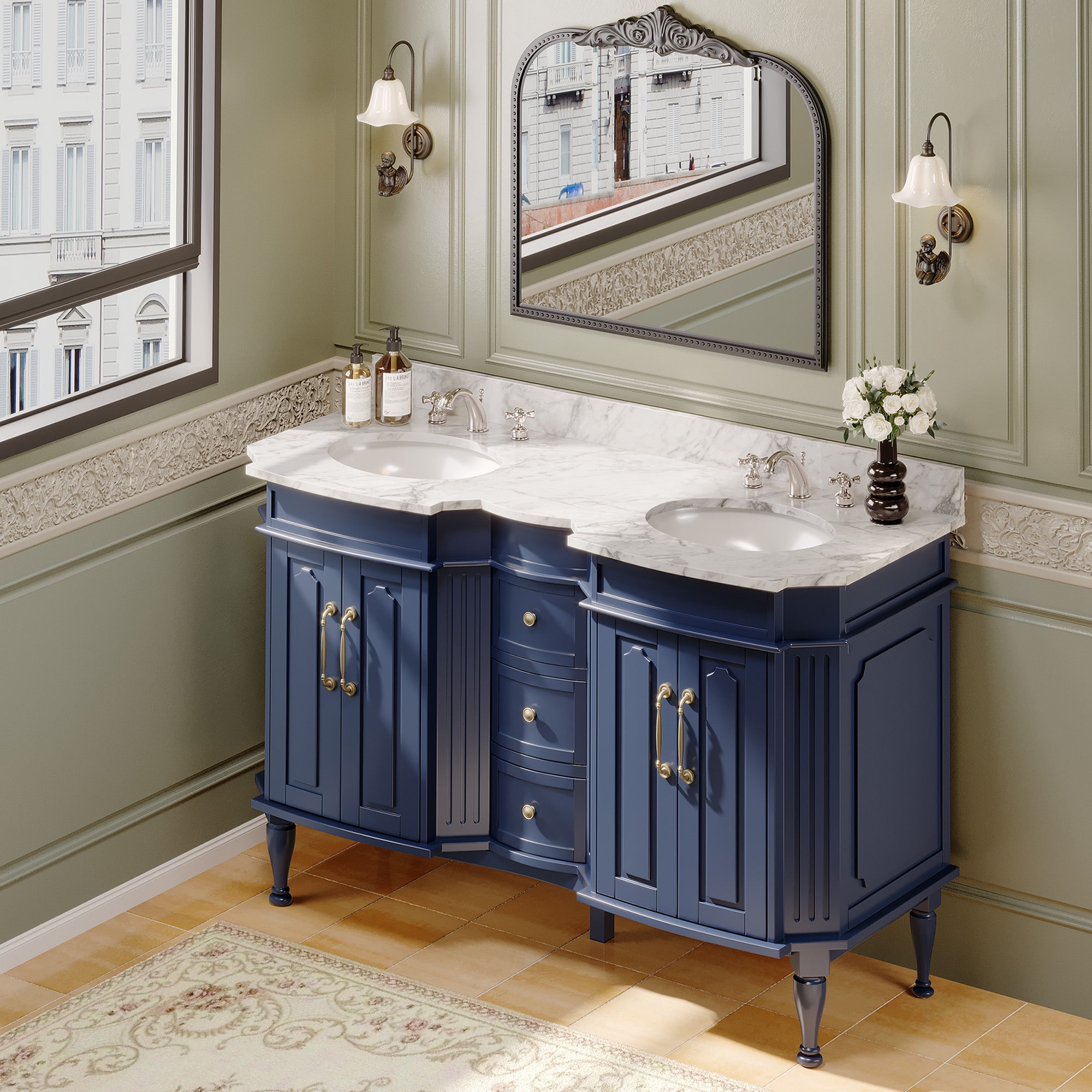VOUA SAF-DSRCJ-BE Bath-Vanity-Combo - View #3