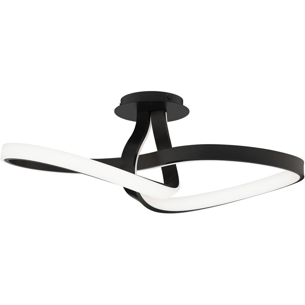  FM-35424-BK Mobius LED 988 inch Black Semi-Flush Mount Ceiling Light dweLED