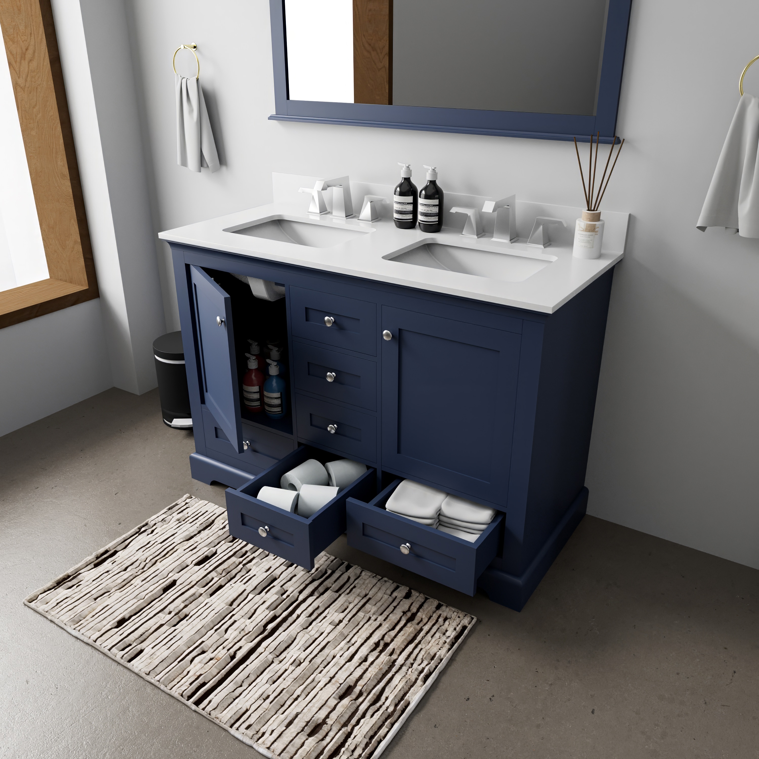 Lexora LD342248DEWQM46F Bath-Vanity-Combo - View #5