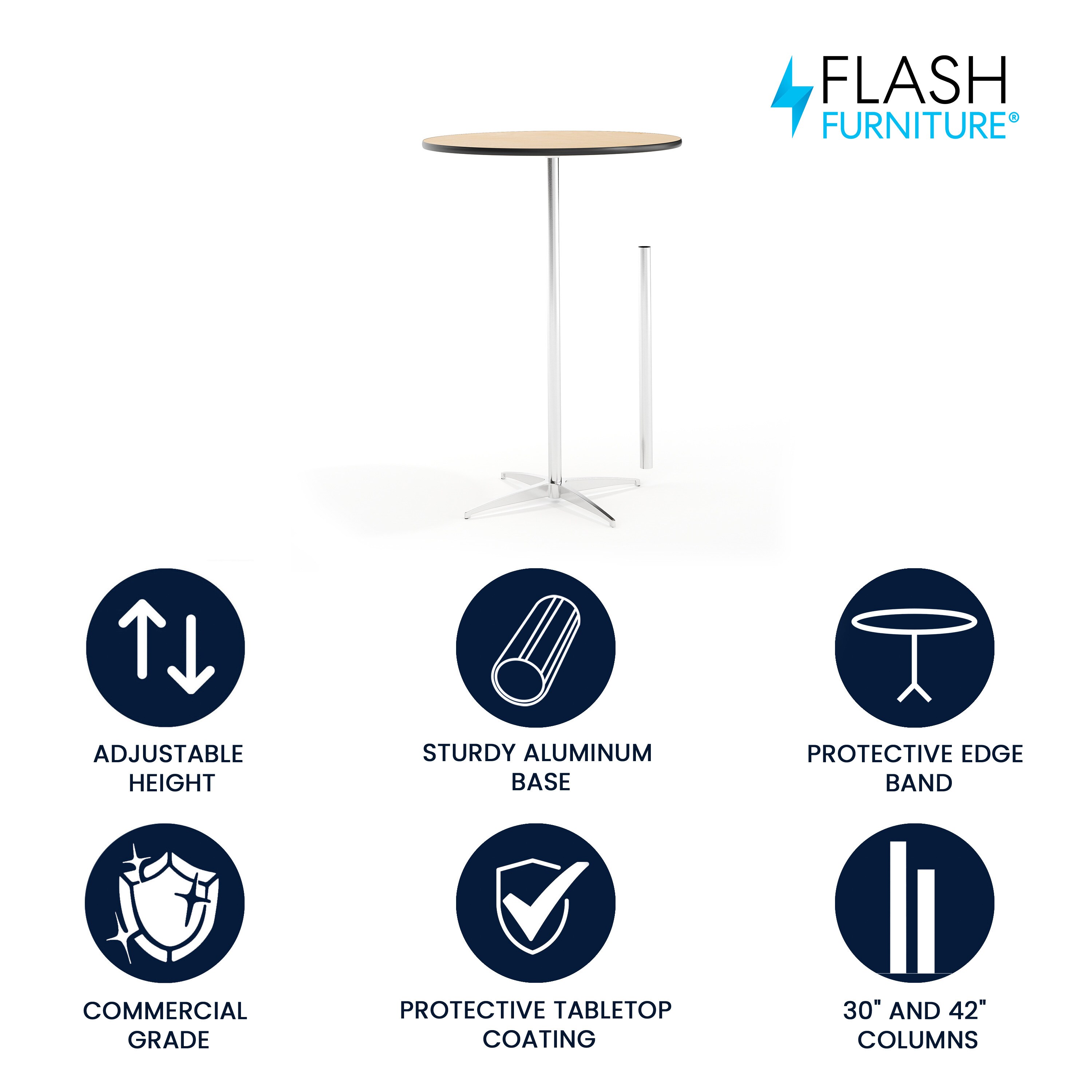Flash Furniture 847254056328 Dining-Tables - View #2