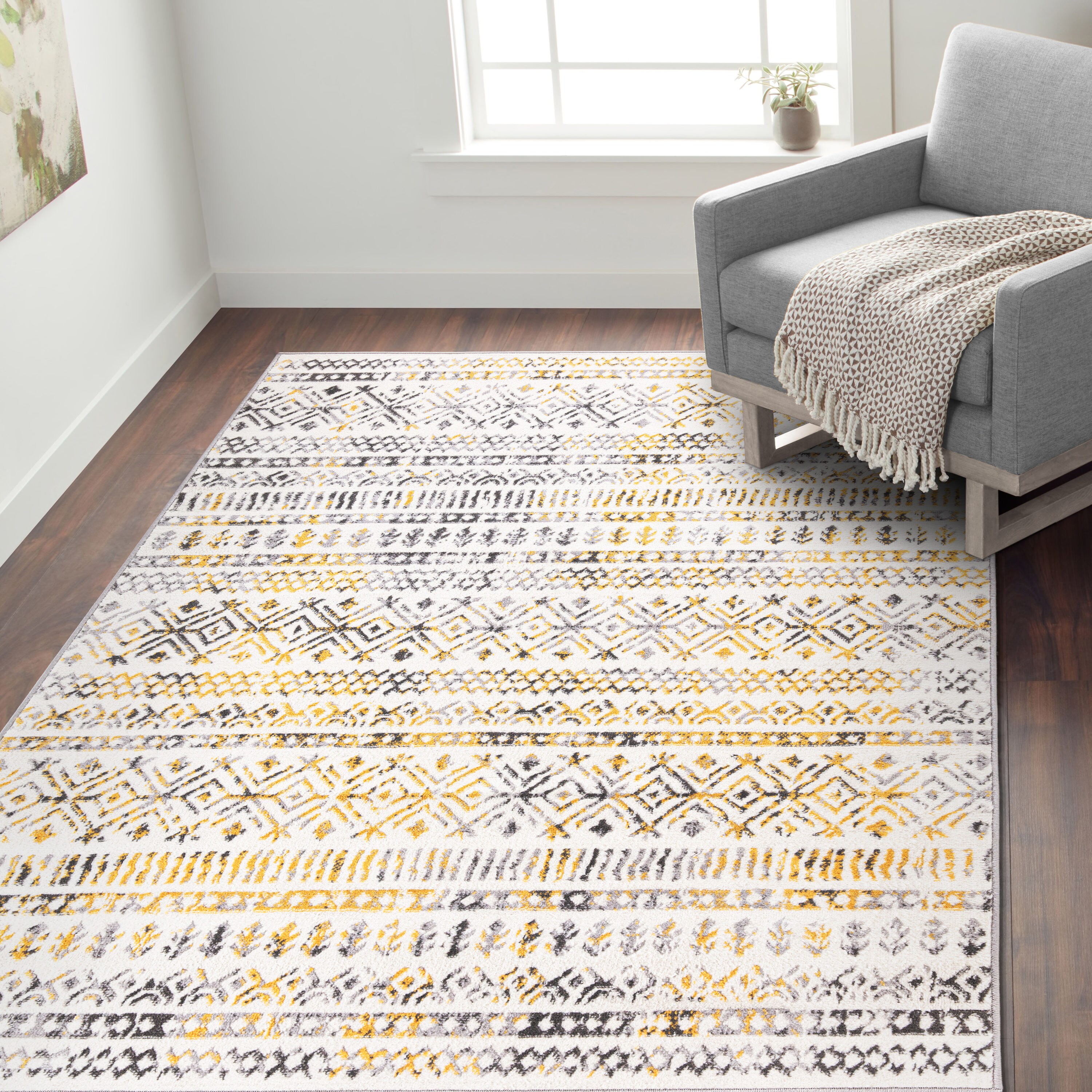 World Rug Gallery 2080YELLOW8X10 rugs - View #5