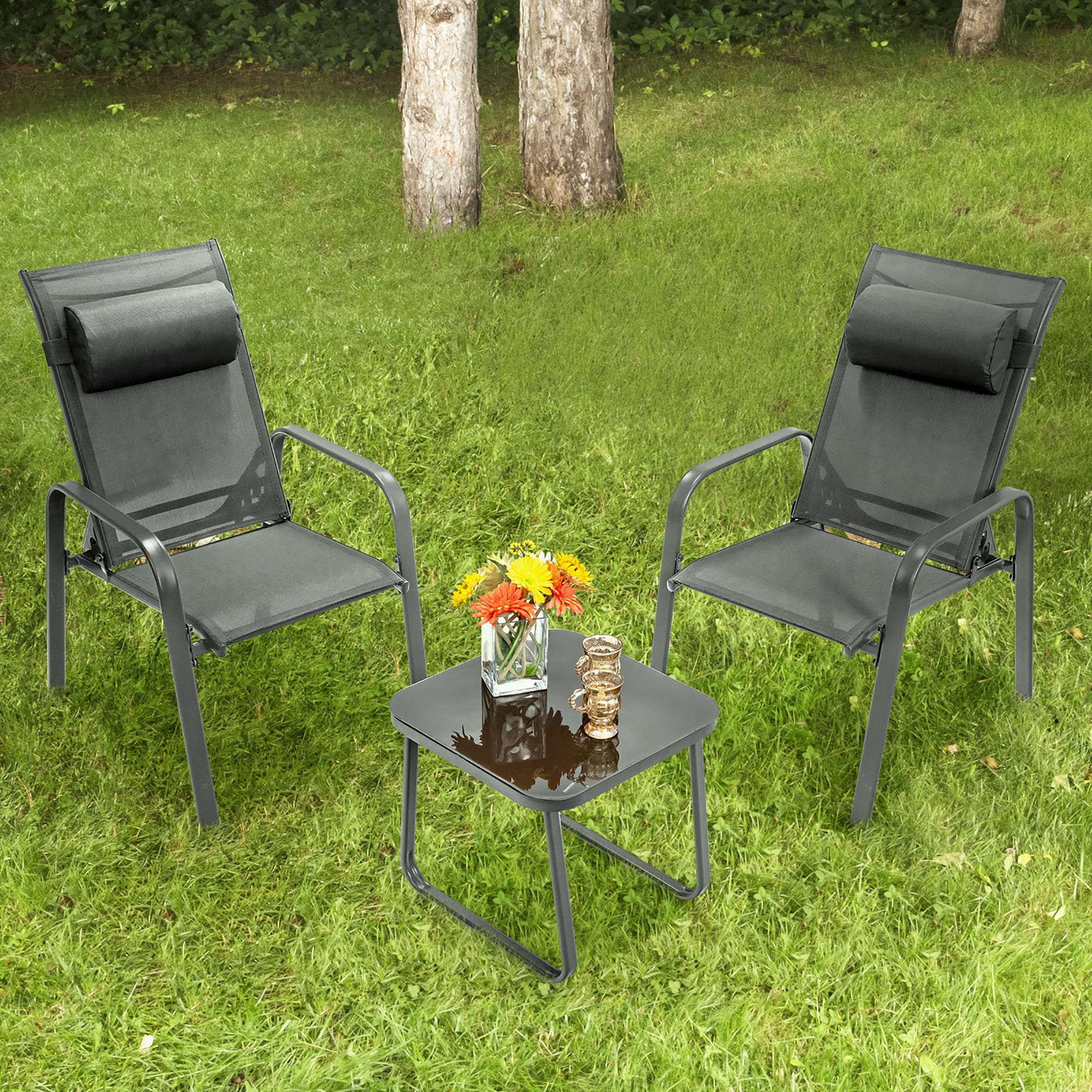 Costway NP10222GR Patio-Conversation-Sets - View #8