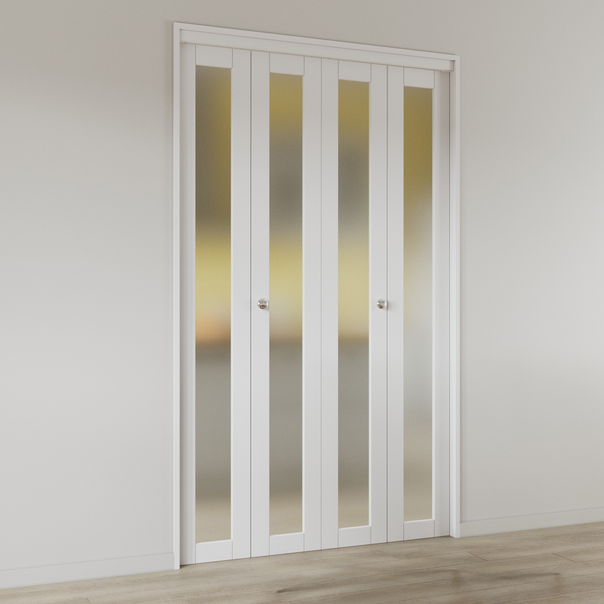 JUJUBON IN-CD-BIBFD-WT-1L-48 Bifold-Sliding-Closet-Doors - View #2