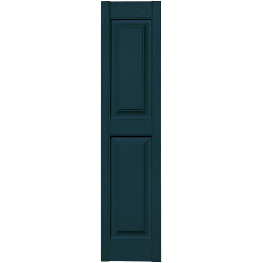 Vantage V4711251166 12-in W x 50.875-in H Indigo Blue Raised panel Exterior Shutters ( 1 -Pack )