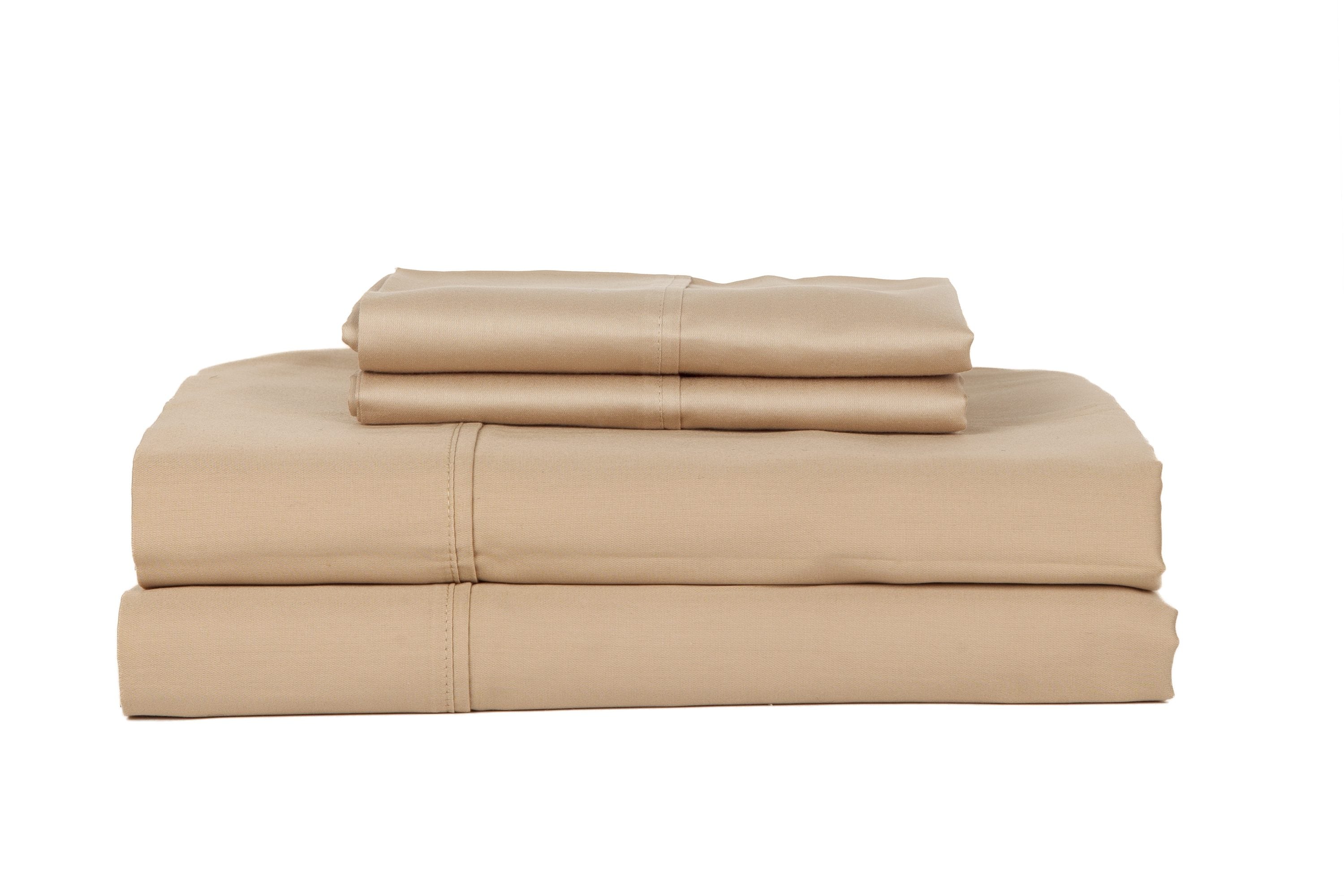  CH-410K-PL-SAT-TP King 410 -Thread Count Cotton Taupe Bed Sheet Set