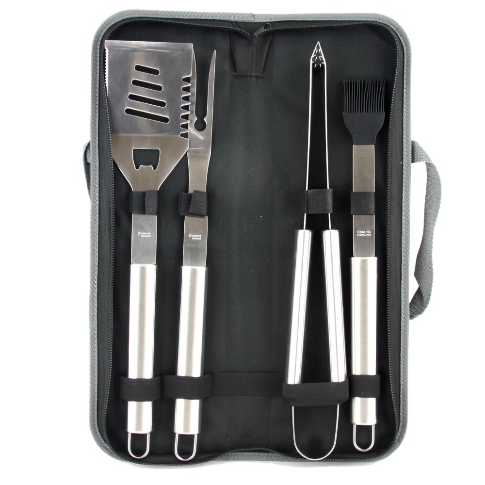 Stainless Steel BBQ Grill Tools Set 5 Piece Grilling Tool Accessories Barbecue 