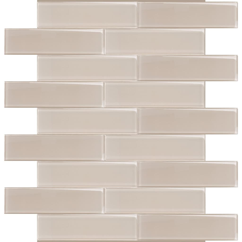 Apollo Tile APLA88085 3X12A Colorway Abalone Gray 3-in x 12-in Glossy Glass Subway Standard Wall Tile ( 5-sq ft Carton )